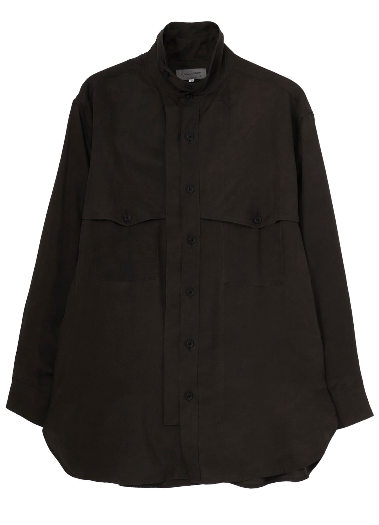 PIGMENT DYE TWILL CHEST DETAIL BLOUSE