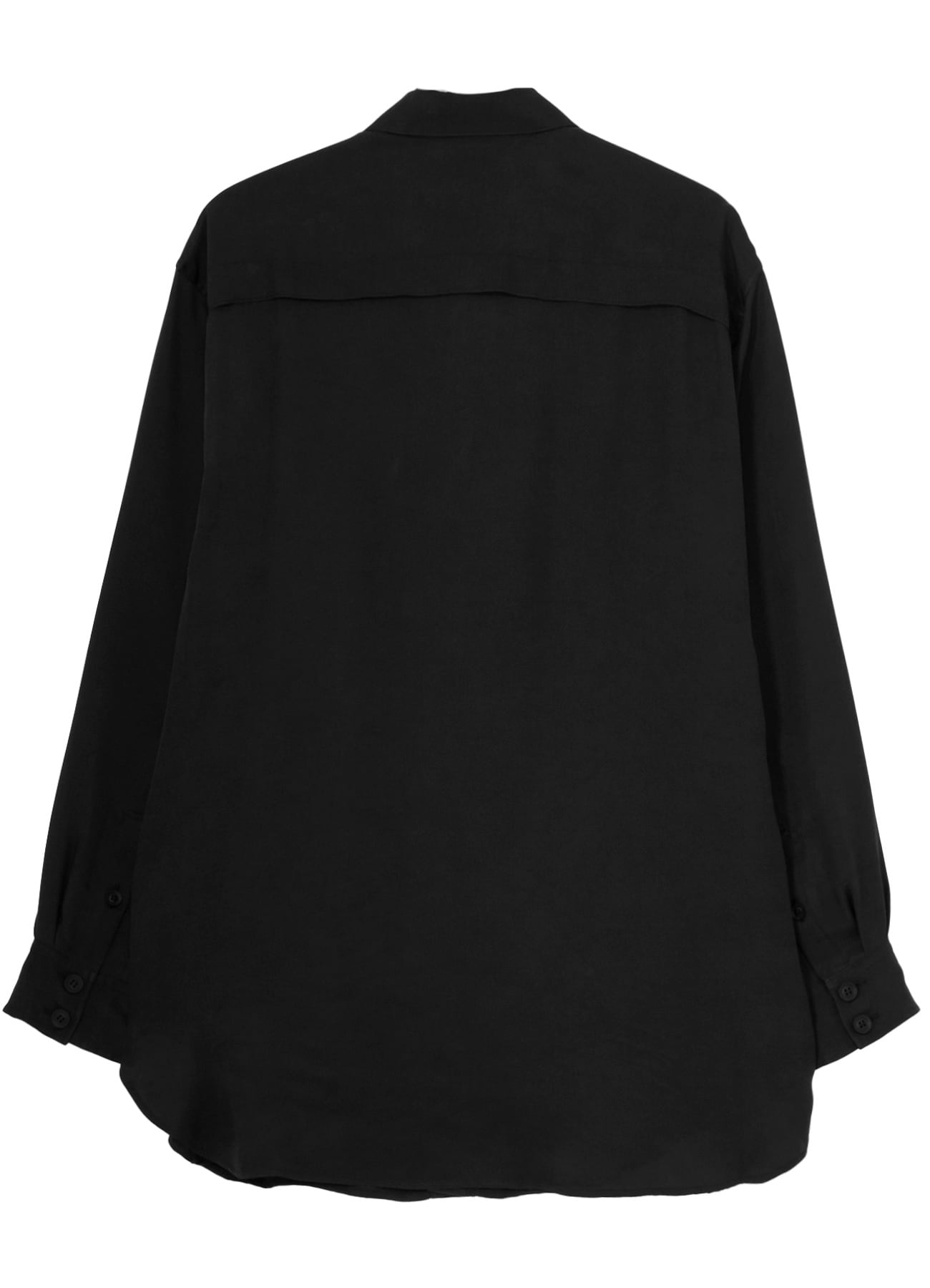 PIGMENT DYE TWILL CHEST DETAIL BLOUSE