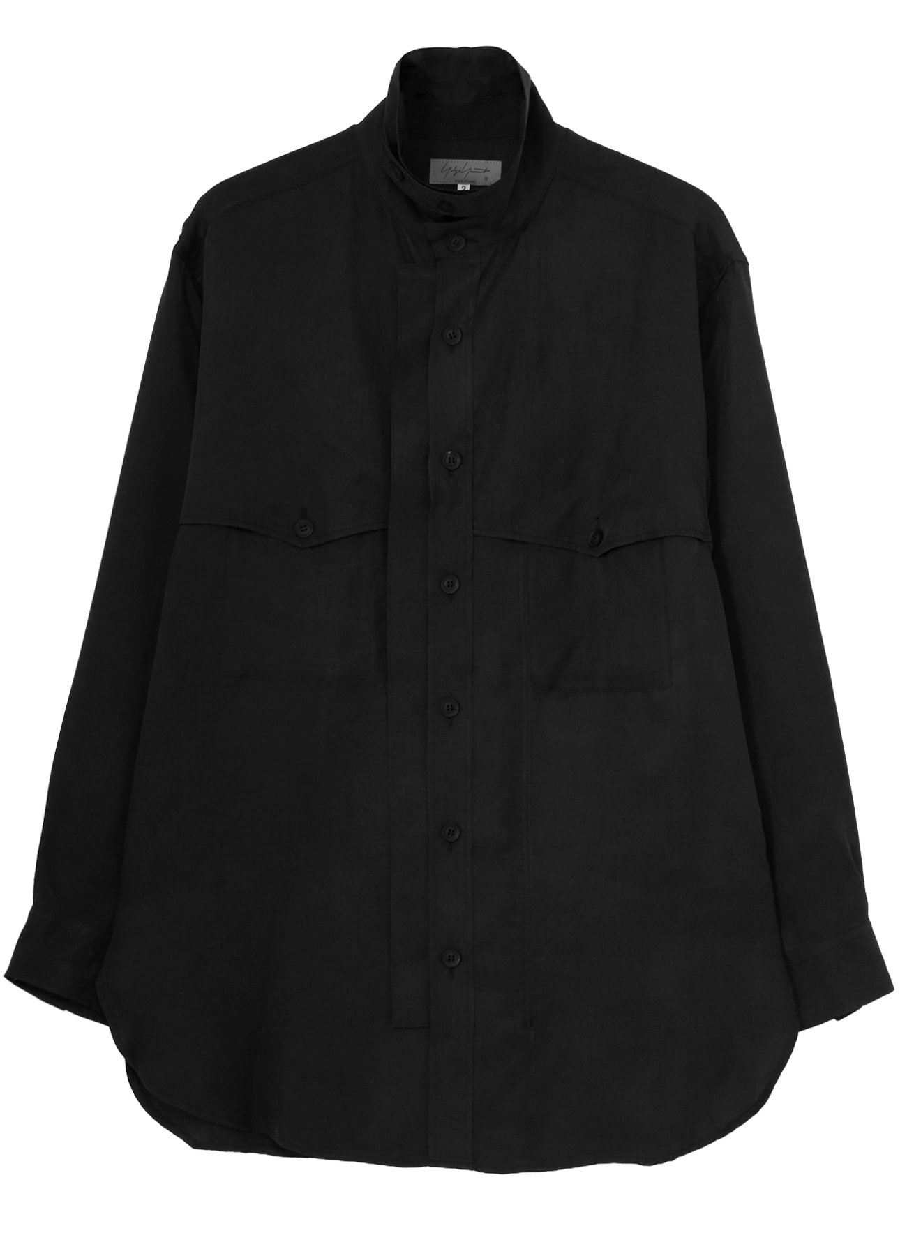 PIGMENT DYE TWILL CHEST DETAIL BLOUSE