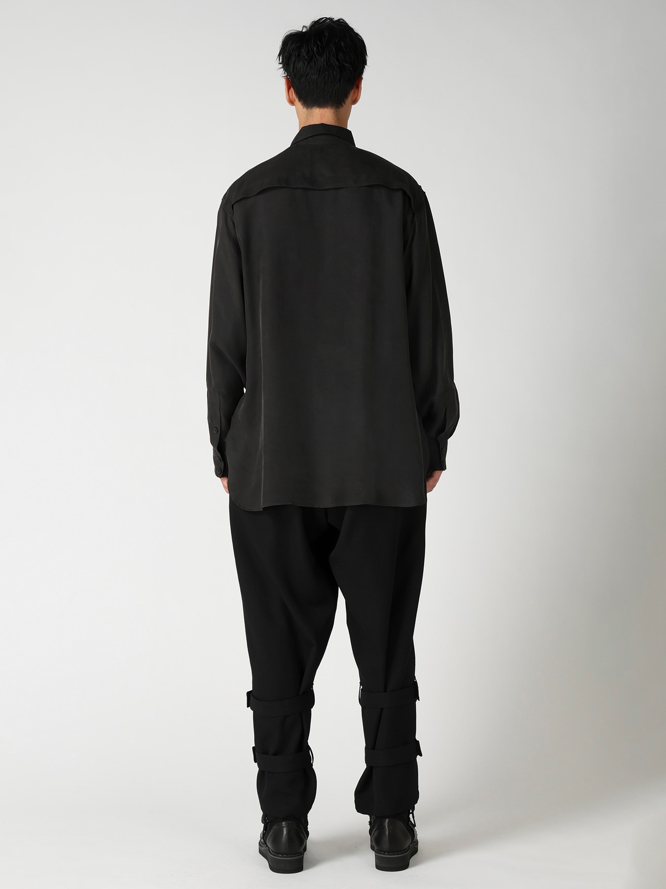 PIGMENT DYE TWILL CHEST DETAIL BLOUSE