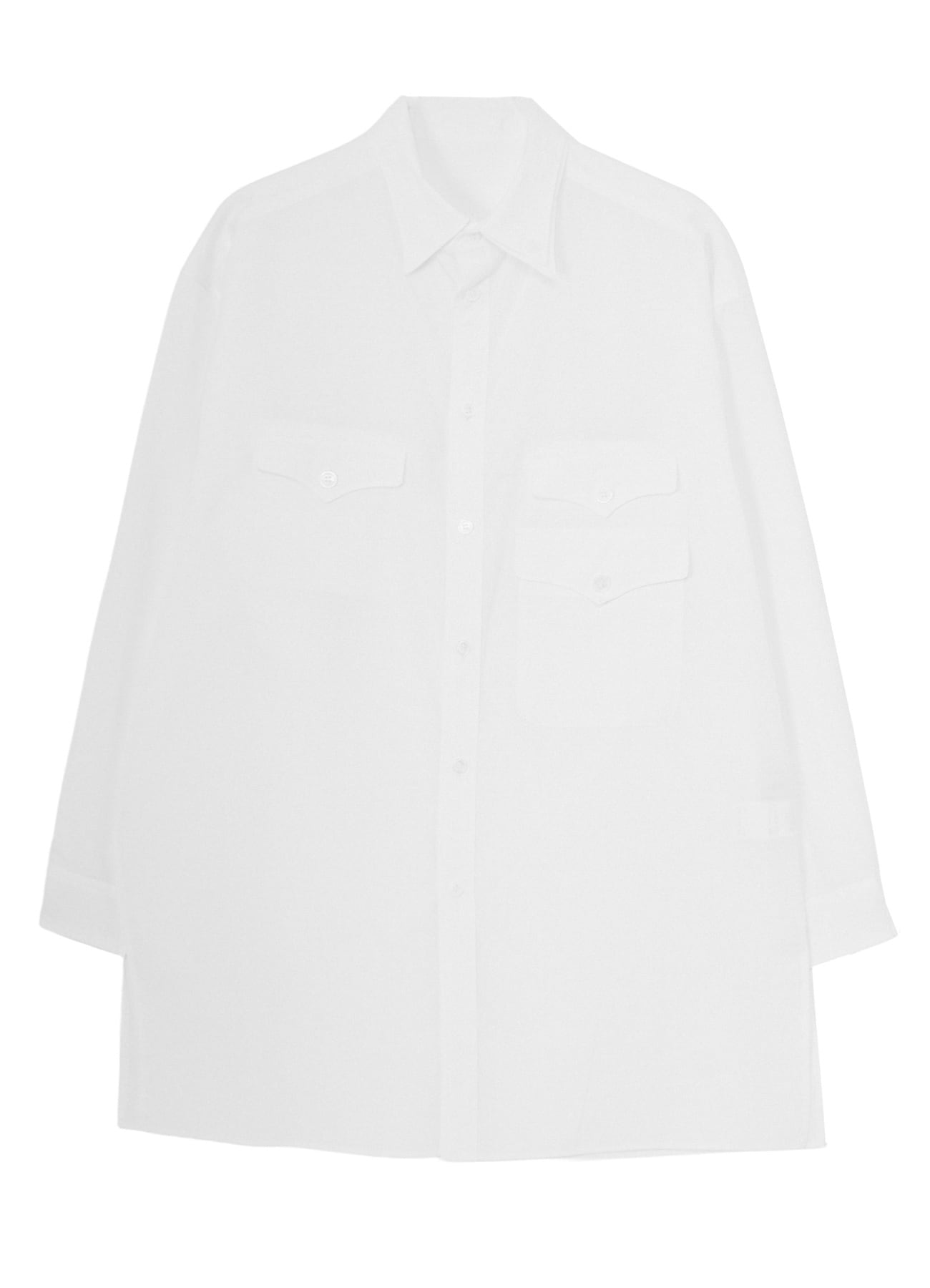 COTTON BROAD 3 FLAP ASYMMETRY BLOUSE
