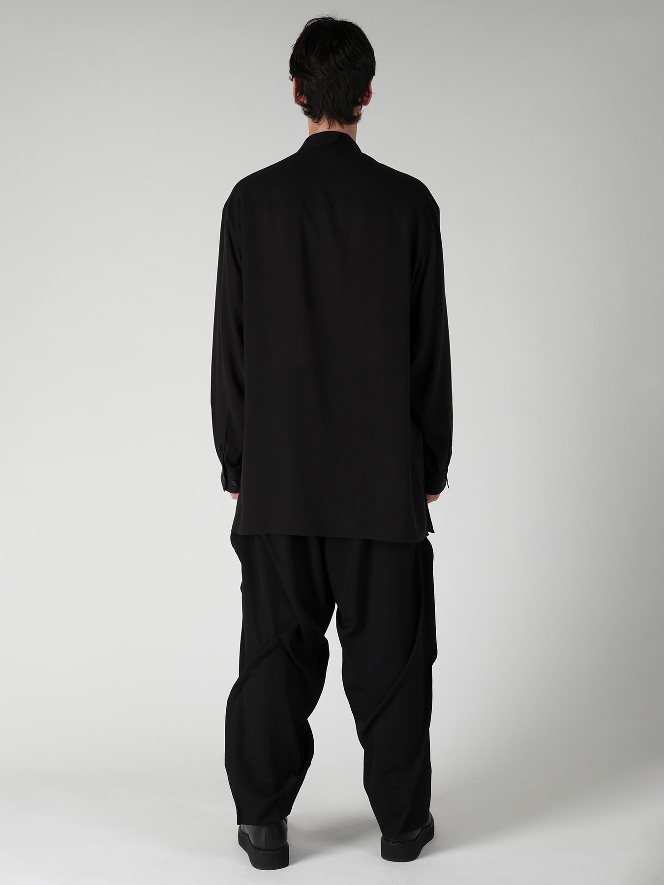 CELLULOSE LAWN 3 FLAP ASYMMETRY BLOUSE