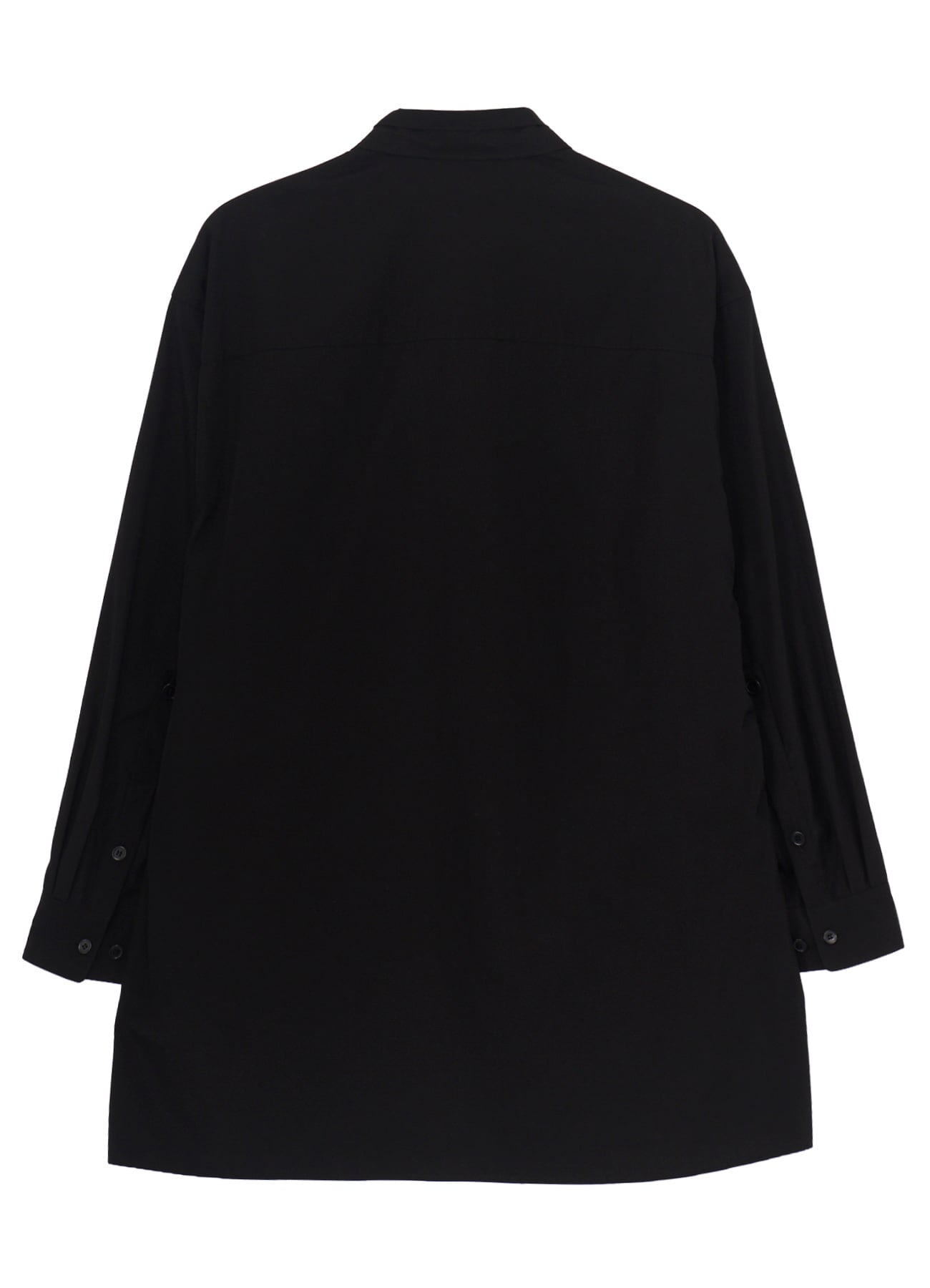 COTTON BROAD PEN POCKET DOUBLE COLLAR BLOUSE