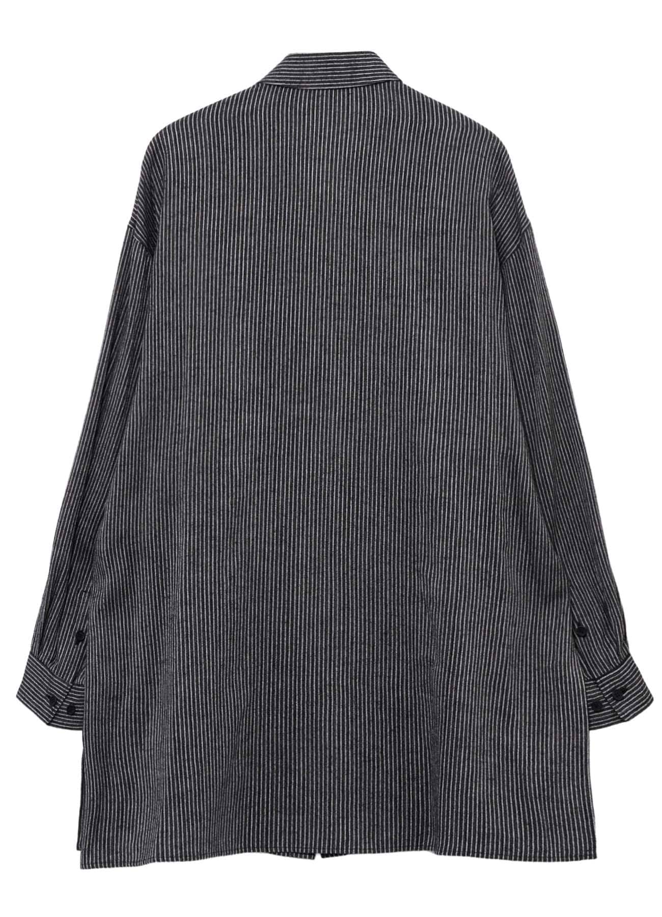 L R MELANGE ST STRIPE BLOUSE