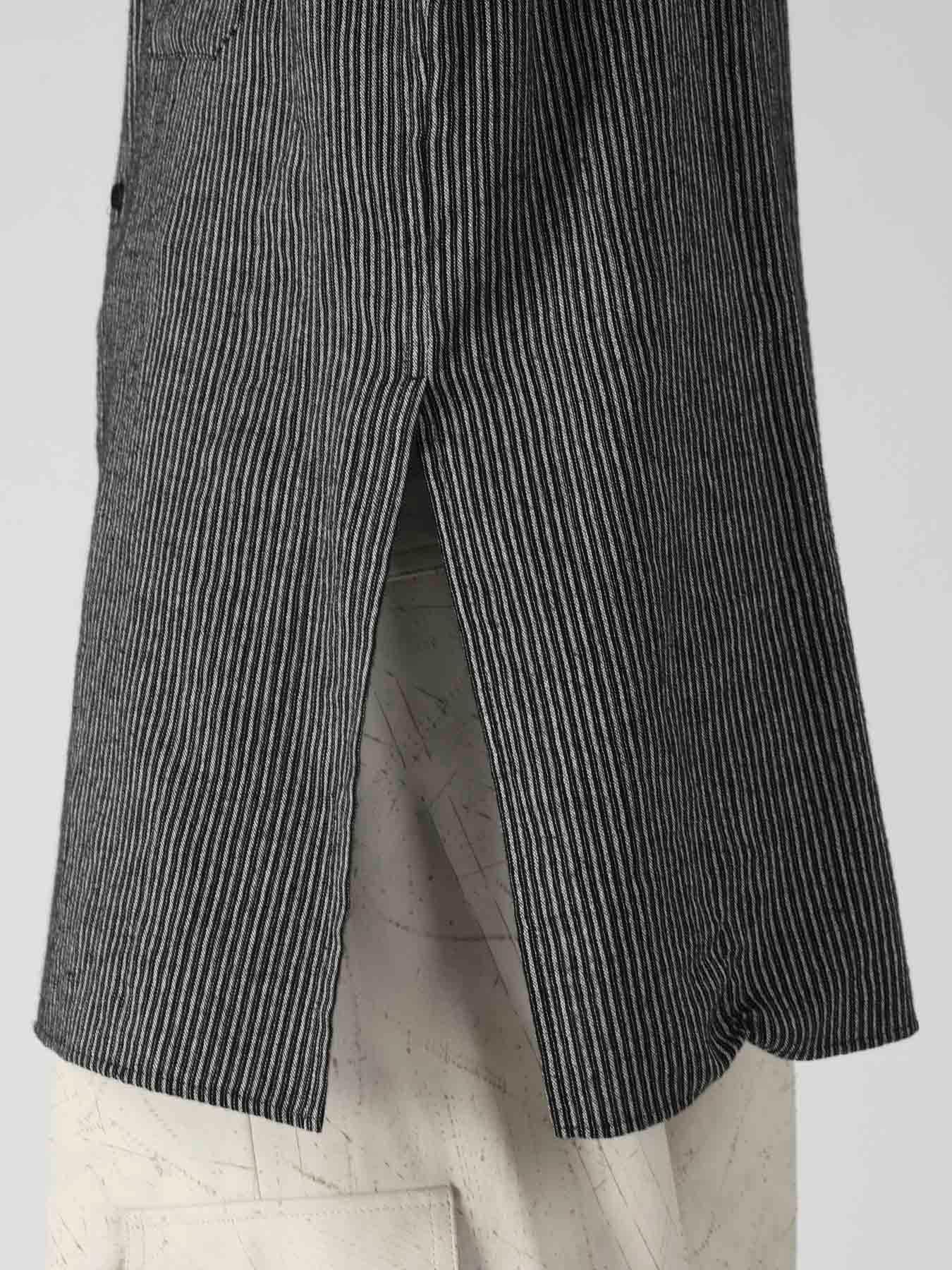 L R MELANGE ST STRIPE BLOUSE