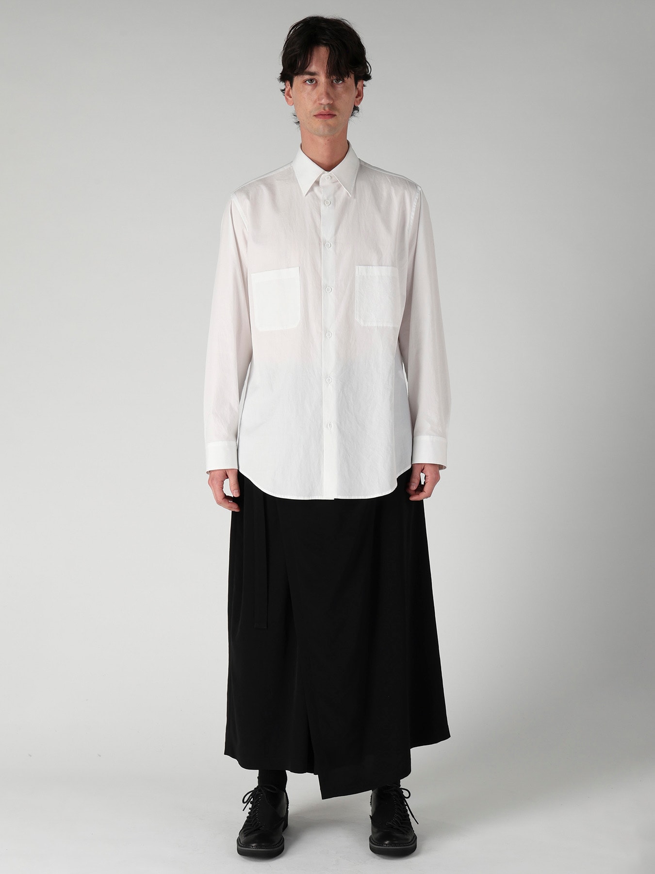 COTTON BROAD DOUBLE POCKET SHIRT