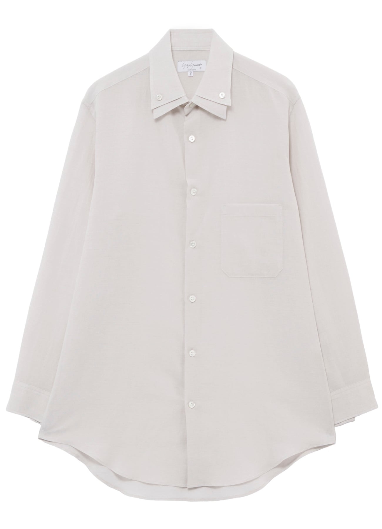 COTTON LINEN CLOTH DOUBLE COLLAR SHIRT