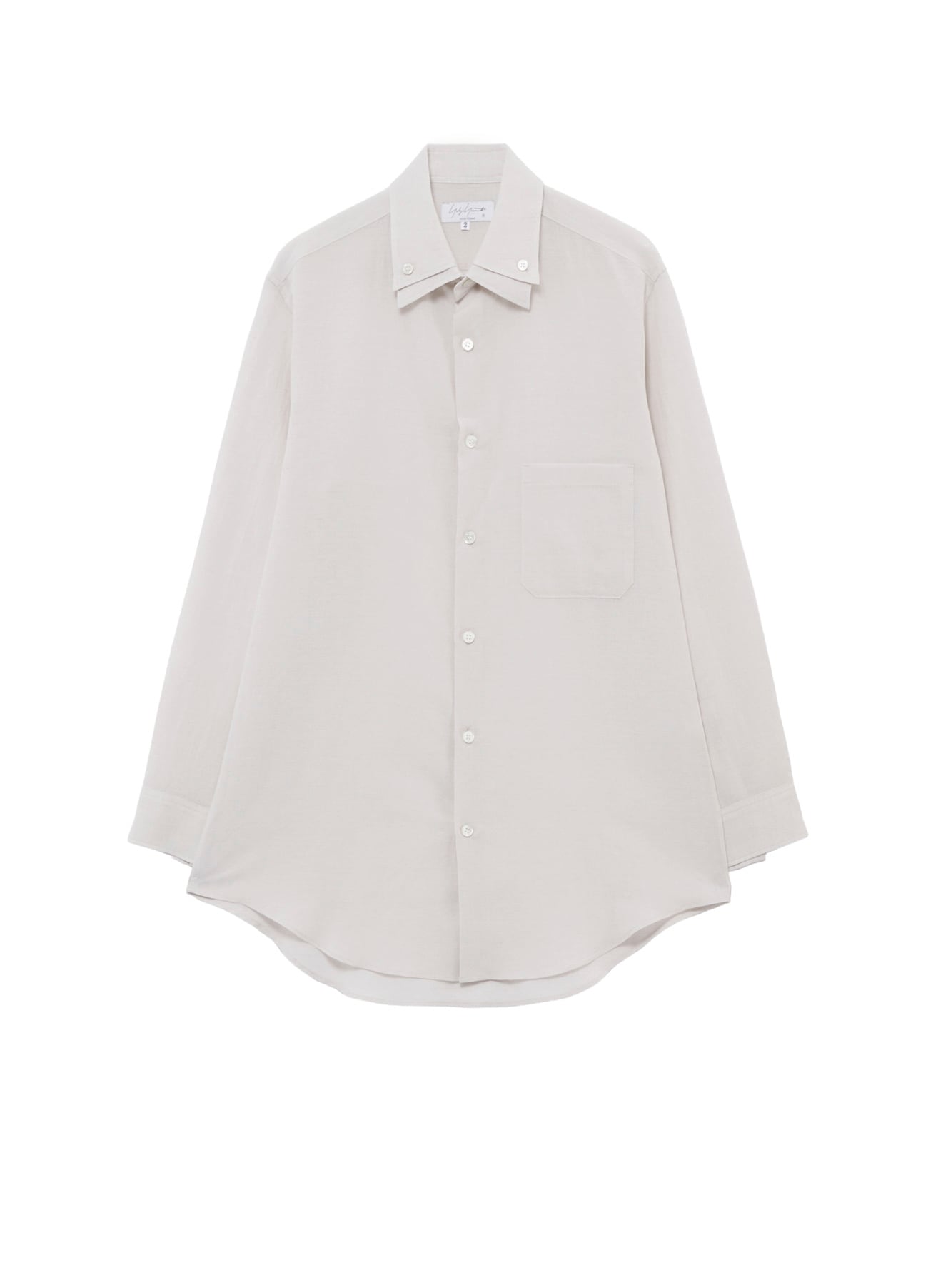 COTTON LINEN CLOTH DOUBLE COLLAR SHIRT