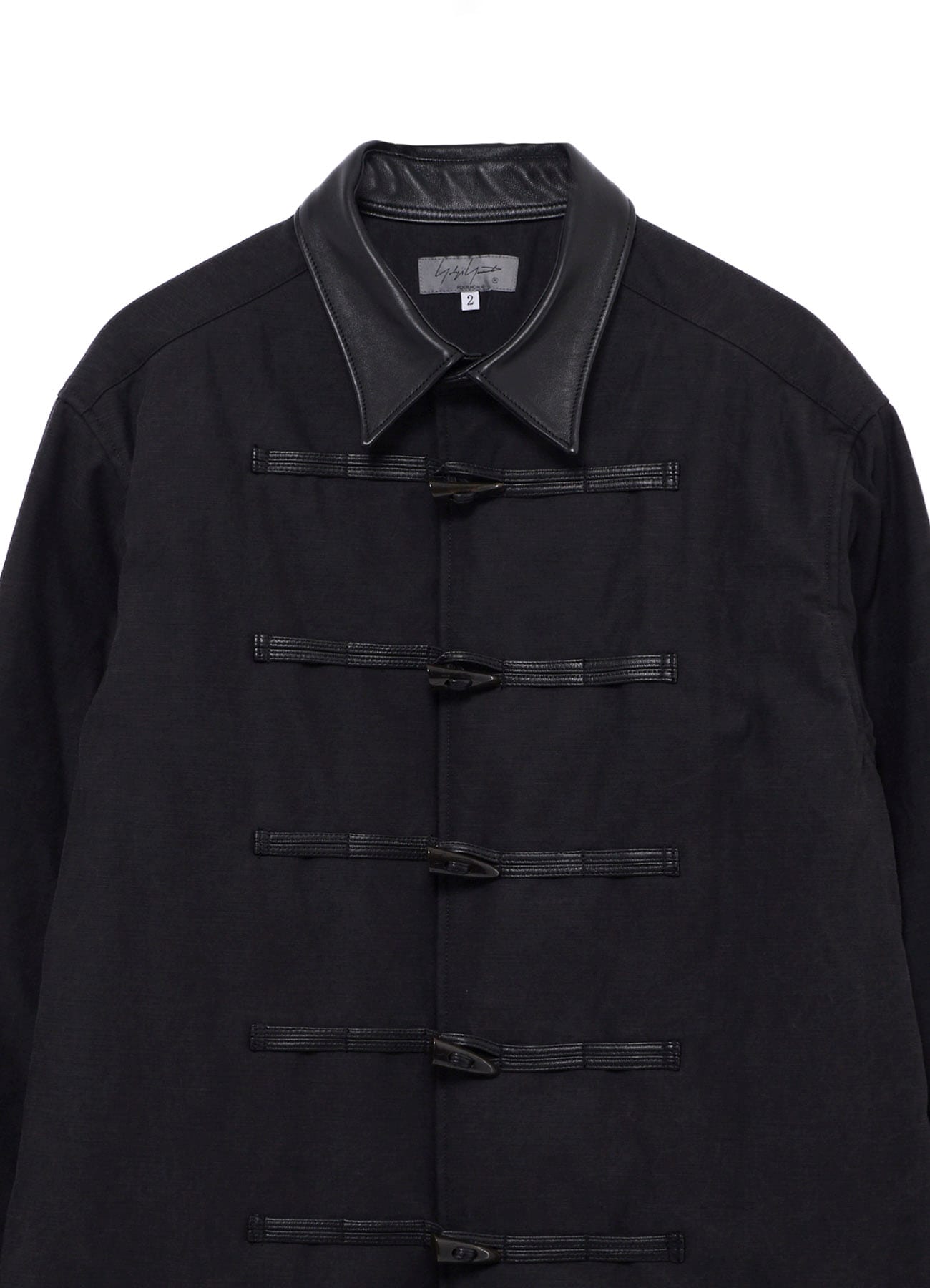 COTTON BACK SATIN PEELING PADDED TOGGLE BUTTON COAT
