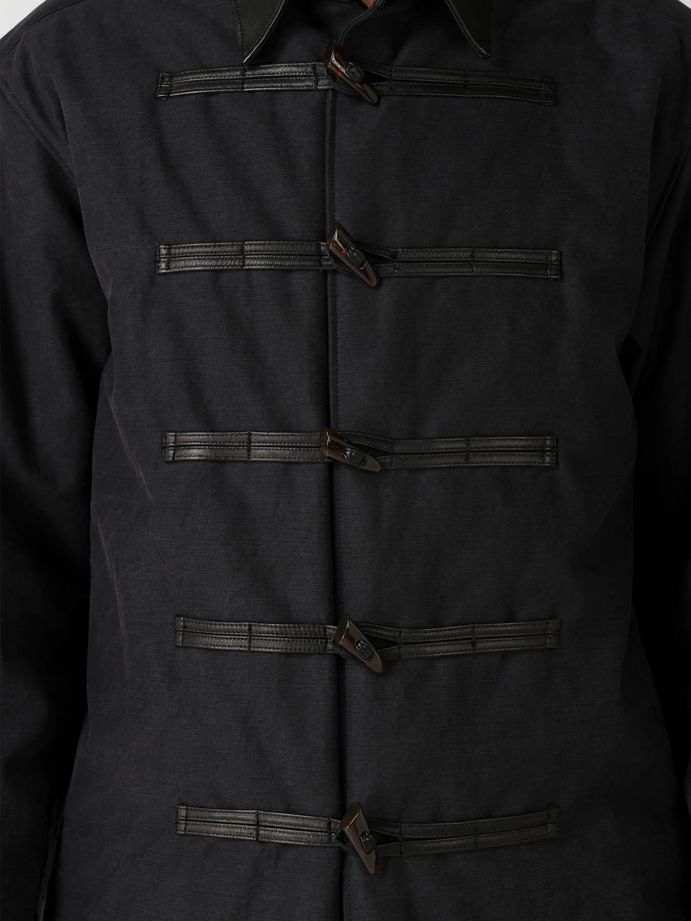 COTTON BACK SATIN PEELING PADDED TOGGLE BUTTON COAT