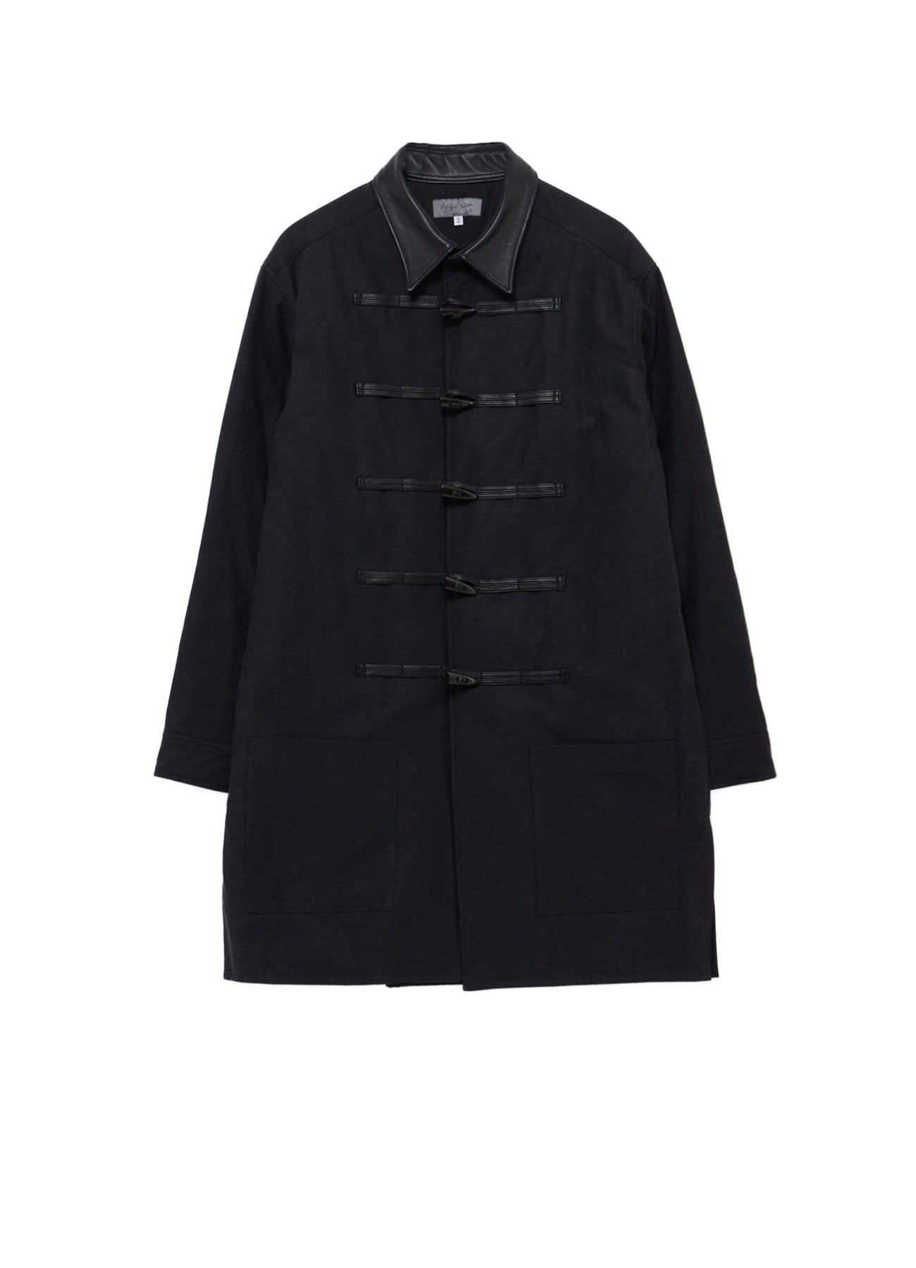 COTTON BACK SATIN PEELING PADDED TOGGLE BUTTON COAT