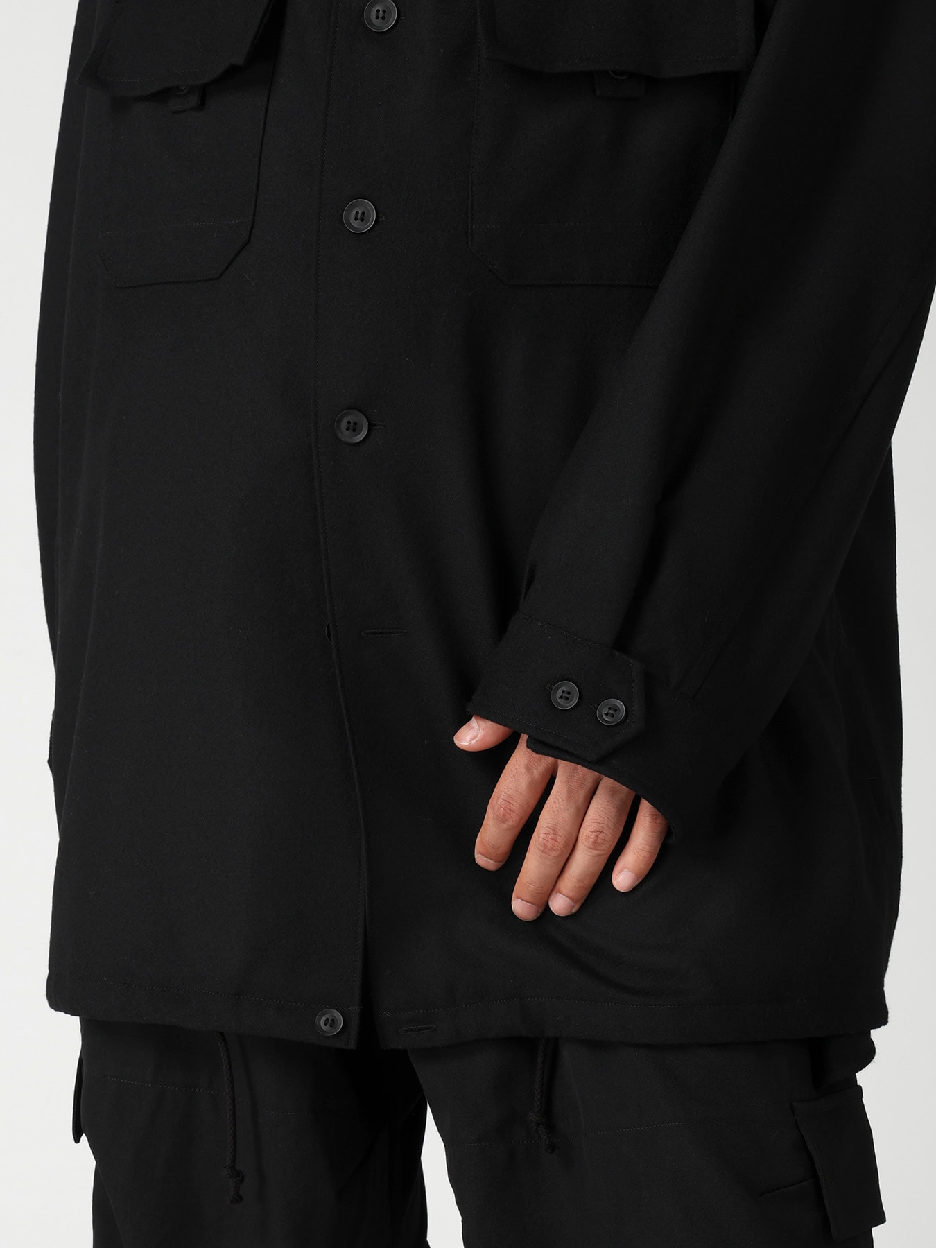 SERGE MILLED PADDED BLOUSON SHIRT