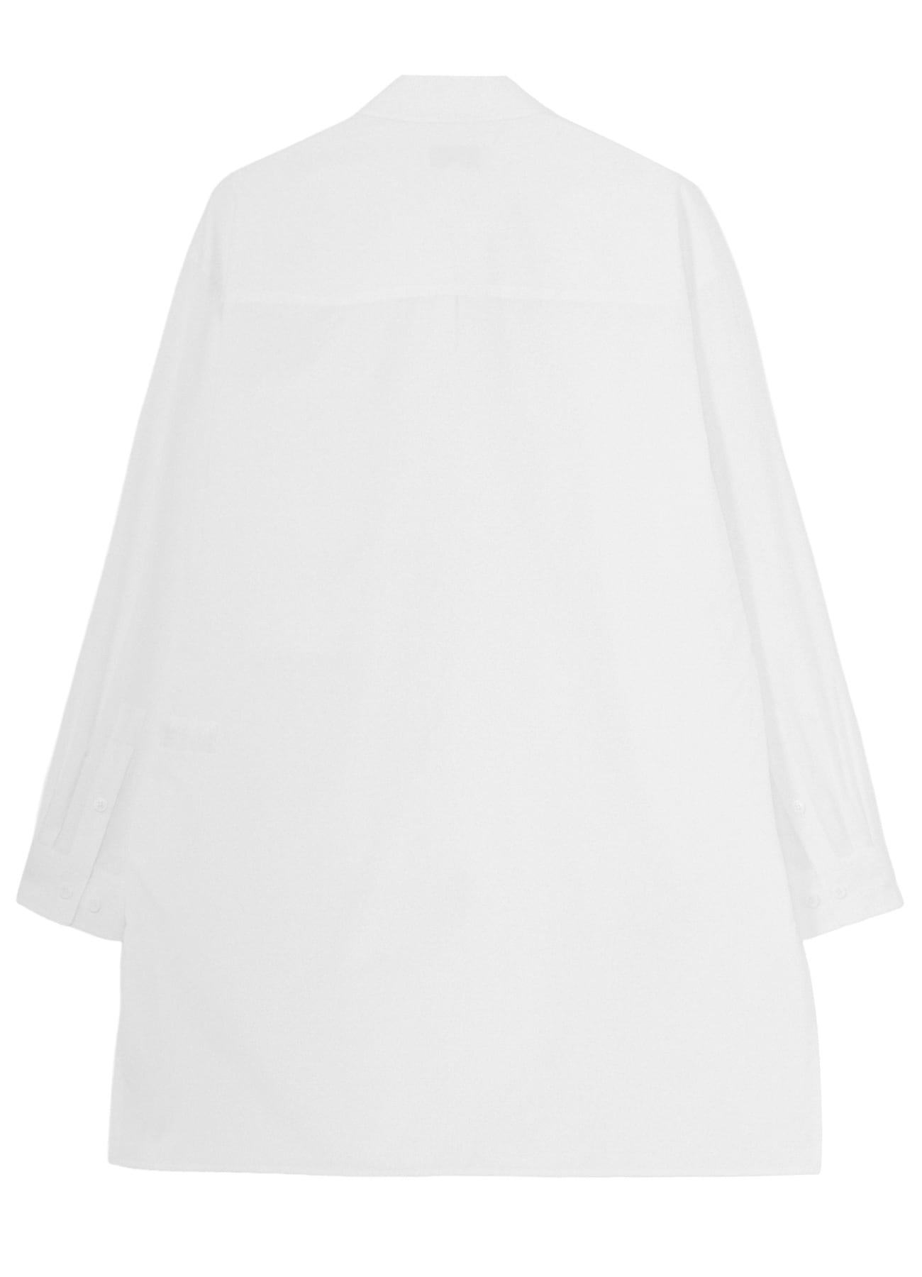 COTTON BROAD FRONT ZIP BROAD BLOUSE