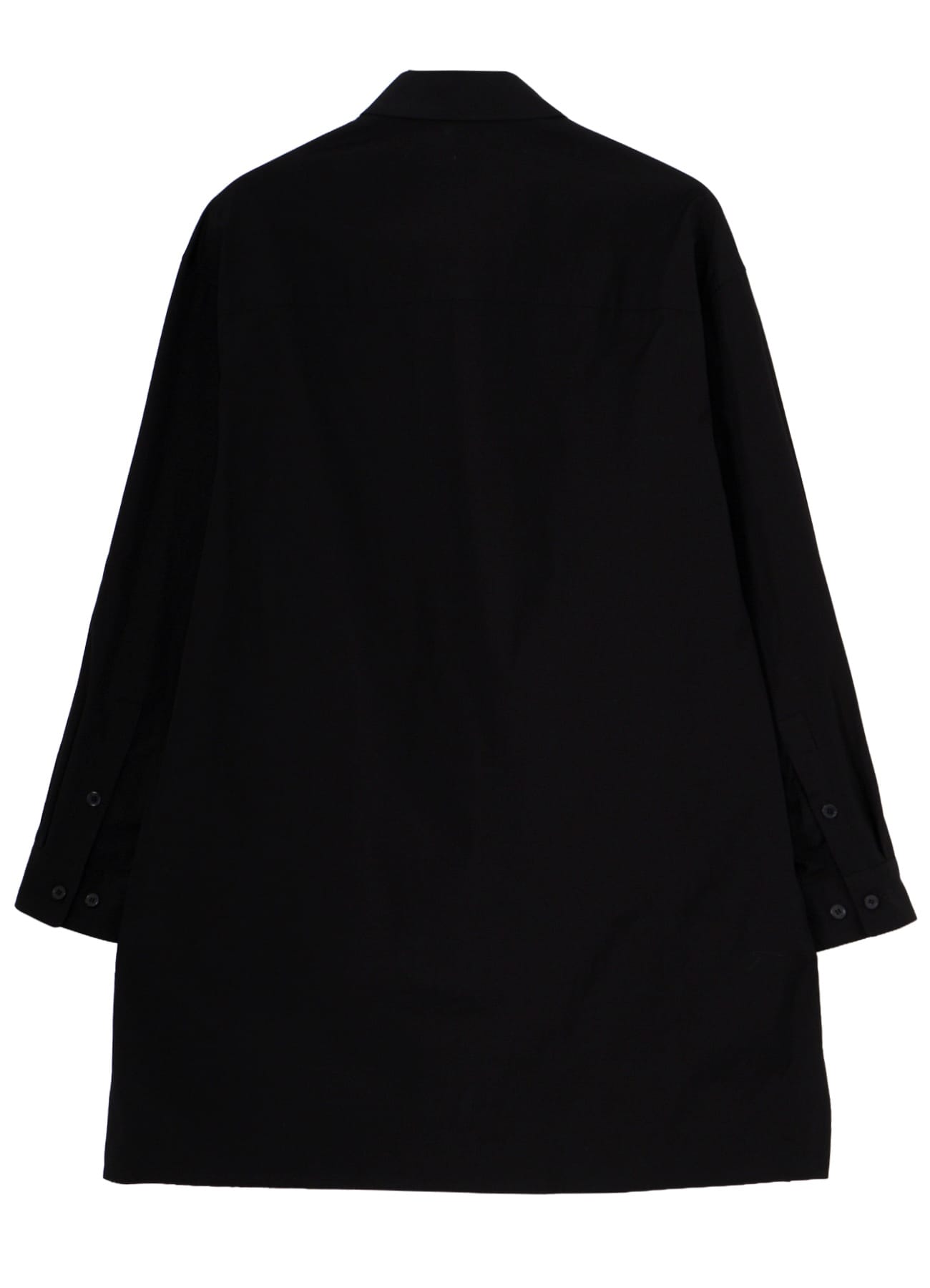 COTTON BROAD FRONT ZIP BROAD BLOUSE