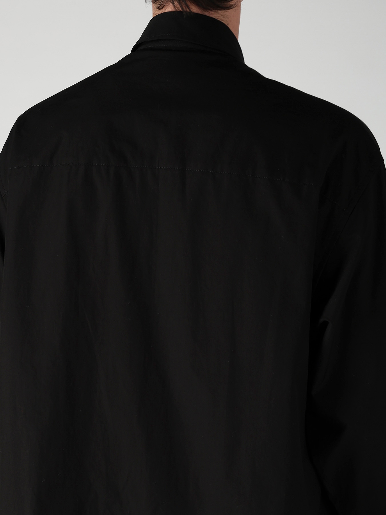 COTTON BROAD FRONT ZIP BROAD BLOUSE