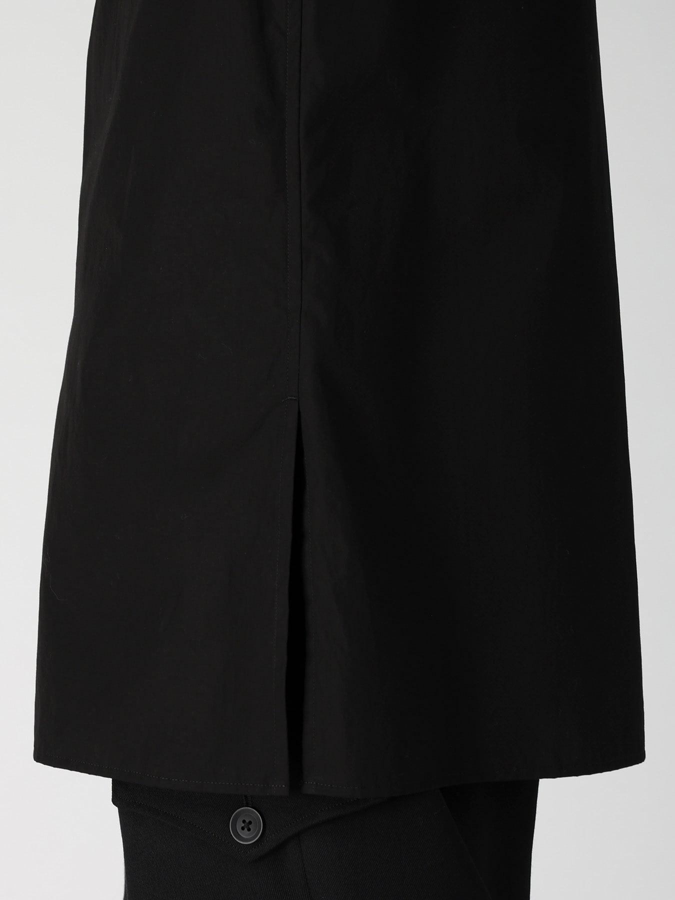 COTTON BROAD FRONT ZIP BROAD BLOUSE