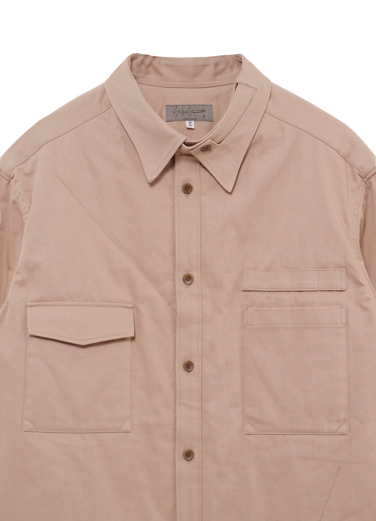 MILITARY BACK SATIN PADDED PANEL COLLAR BELT BLOUSE