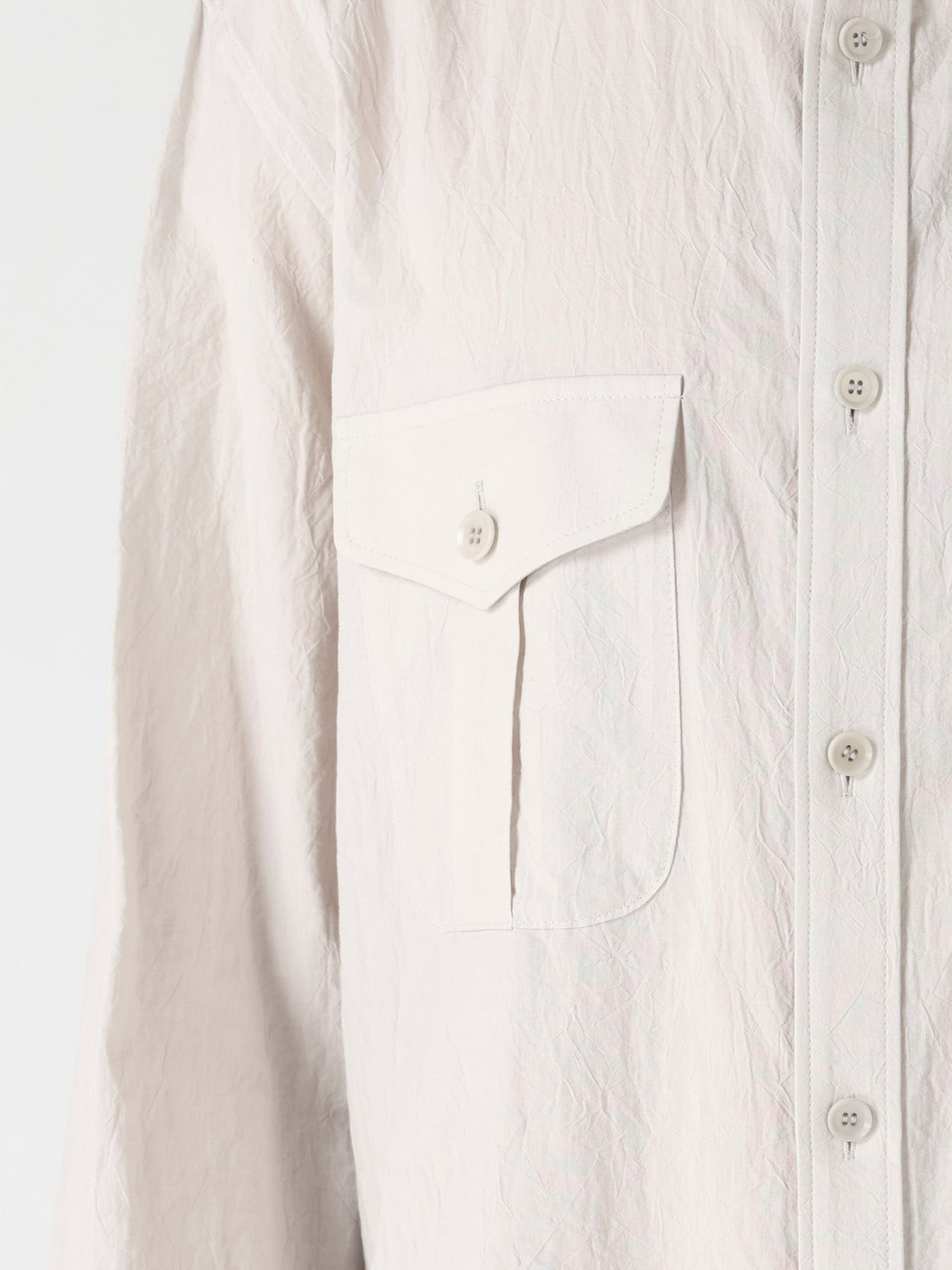 WRINKLE LAWN MILITALLY SHIRT