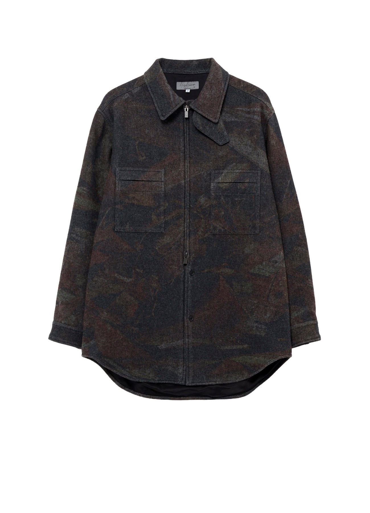 MELTON RUST ZIP SHIRT