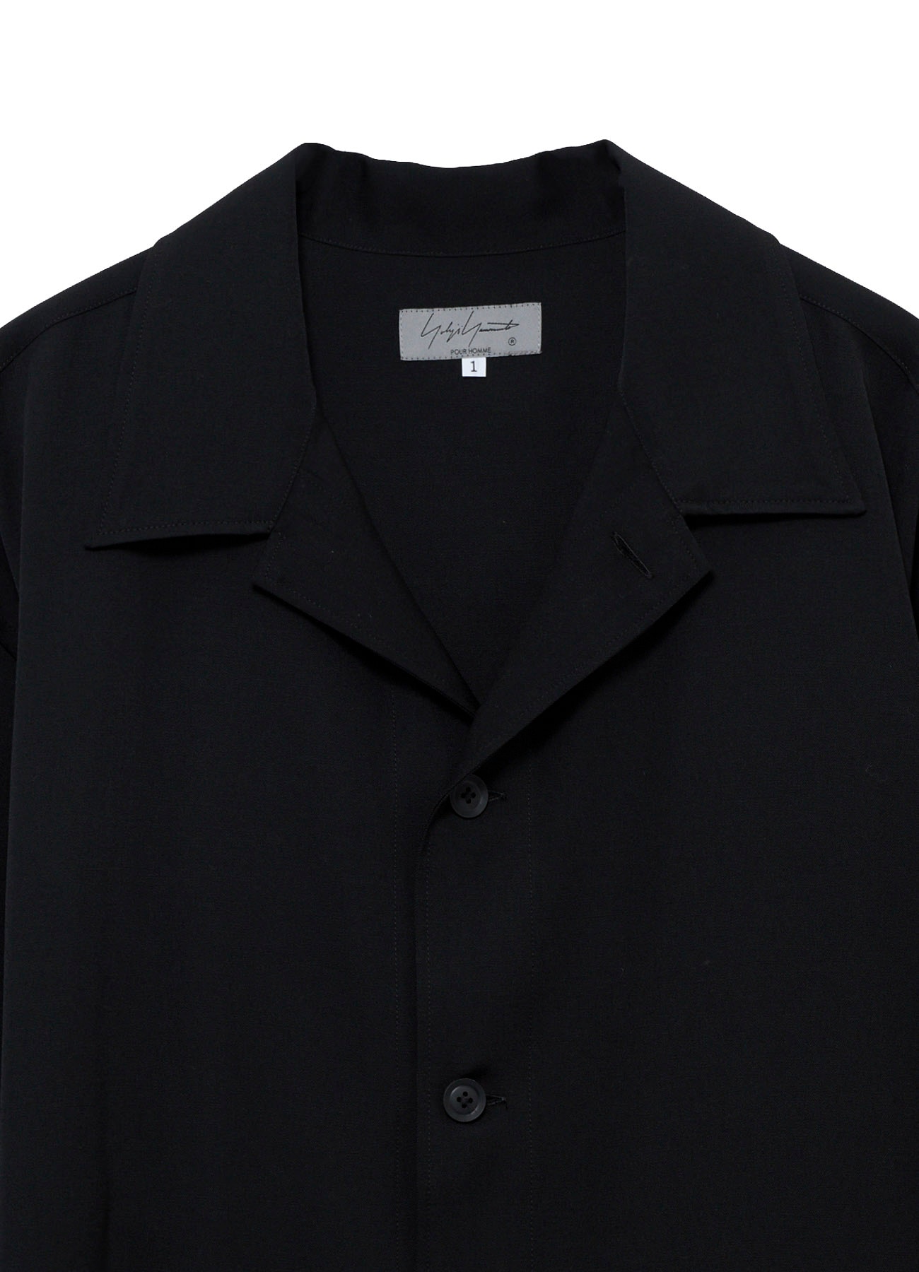 WOOL GABARDINE LONG SHIRT