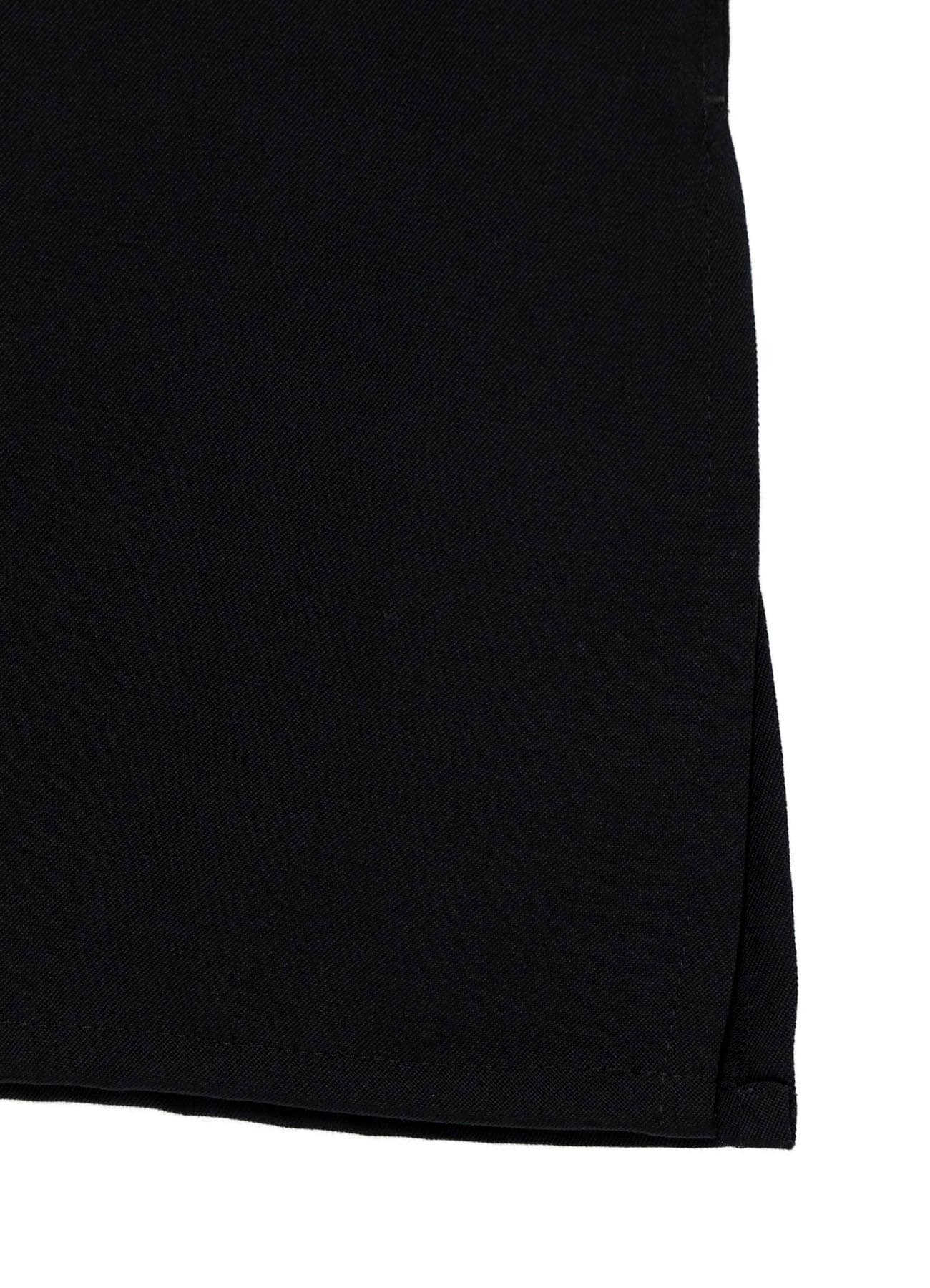 WOOL GABARDINE SKULL-PRINTED DISCHARGE BLOUSE