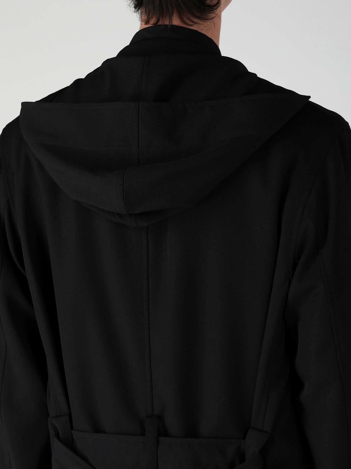 RE GABARDINE SINGLE HOODED COAT
