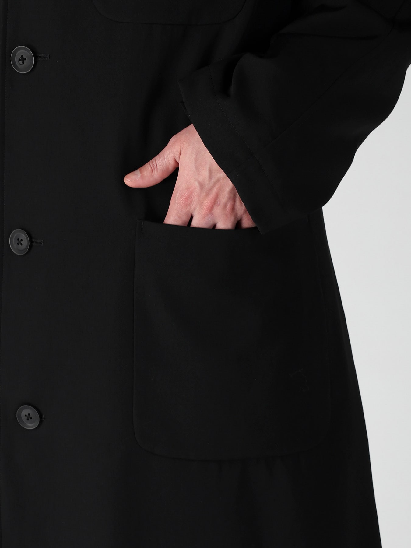 RE GABARDINE SINGLE HOODED COAT