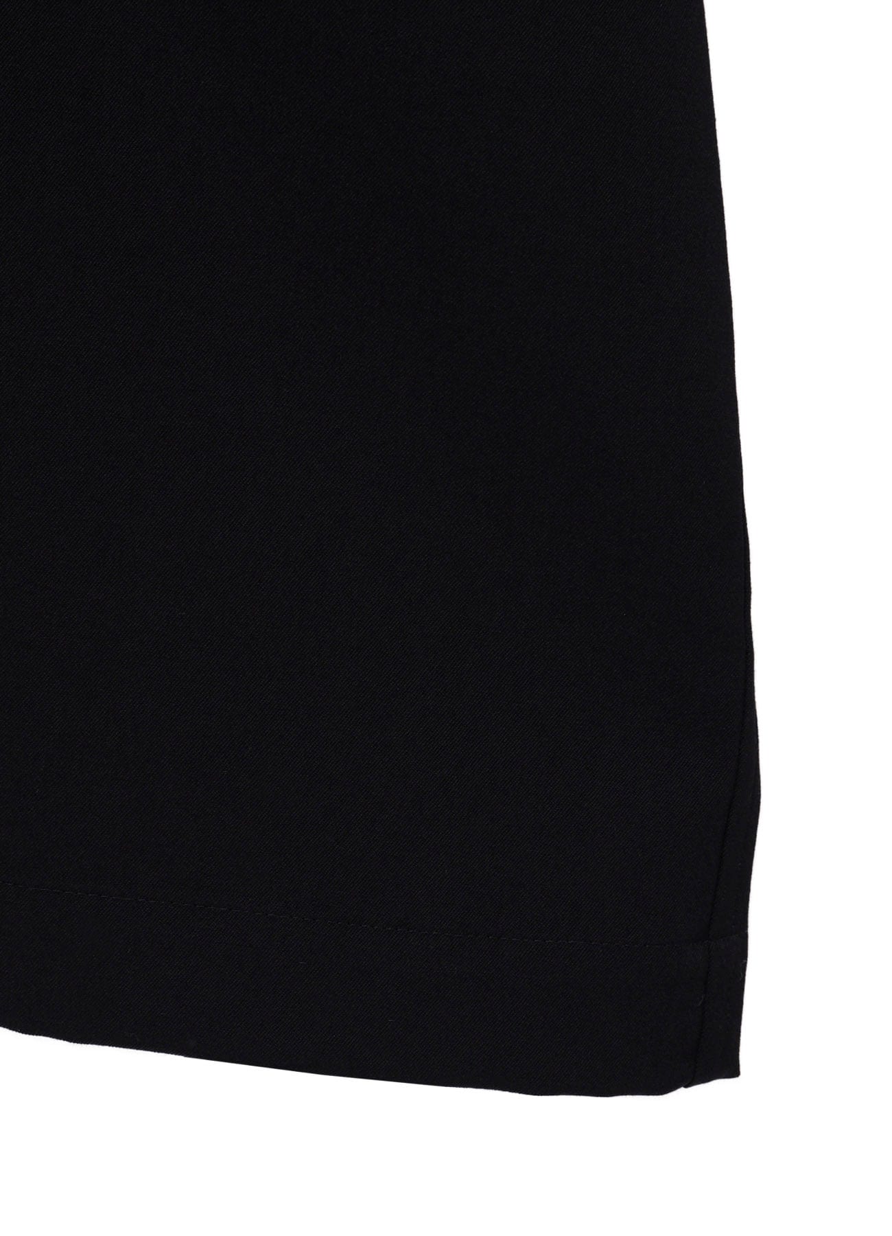 WOOL GABARDINE CROSS SHAPE ZIPPER COAT