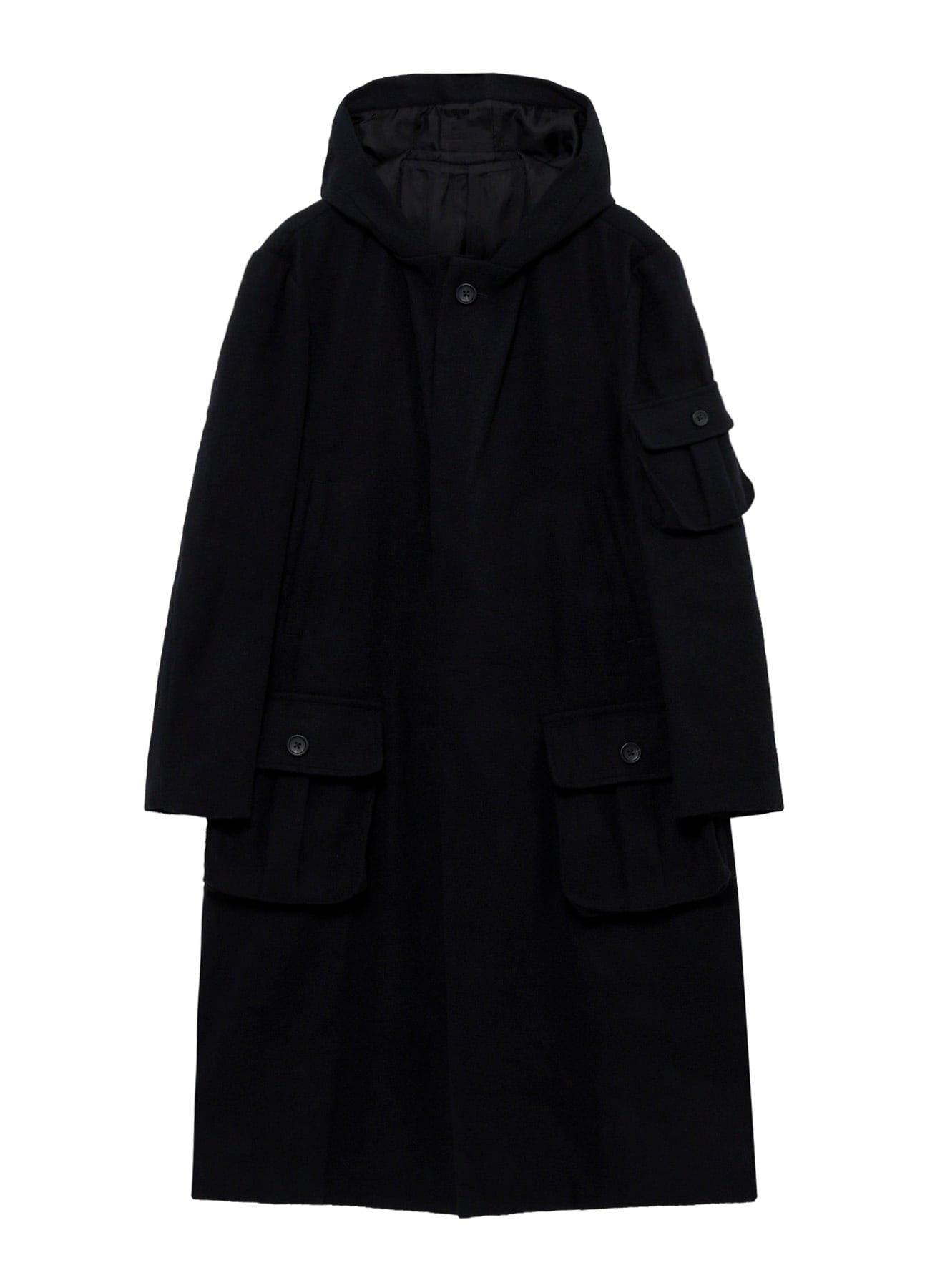 ARMY BLANKET  3 POCKETS HOODED COAT