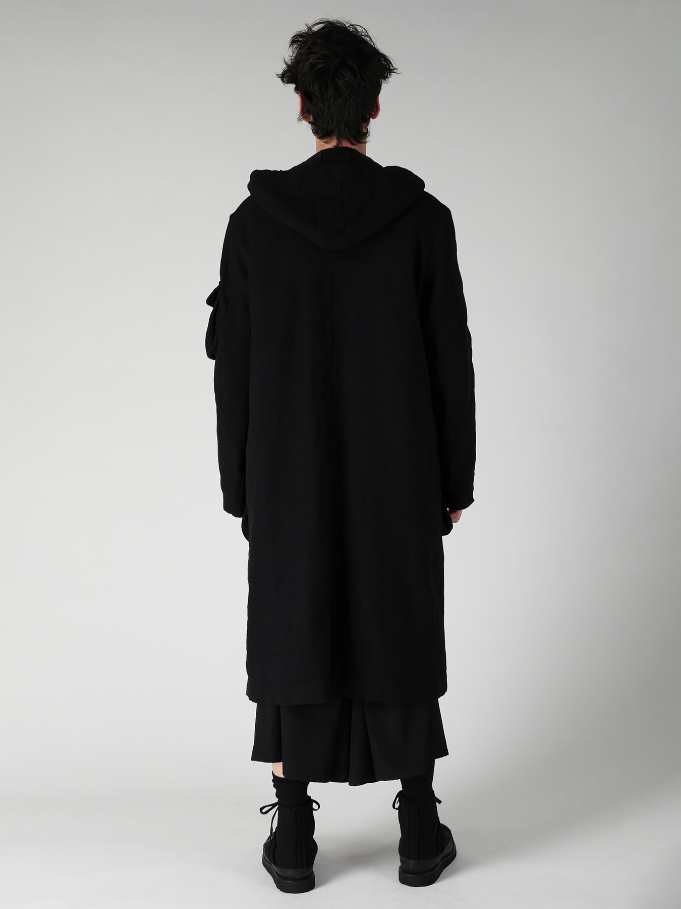 ARMY BLANKET  3 POCKETS HOODED COAT