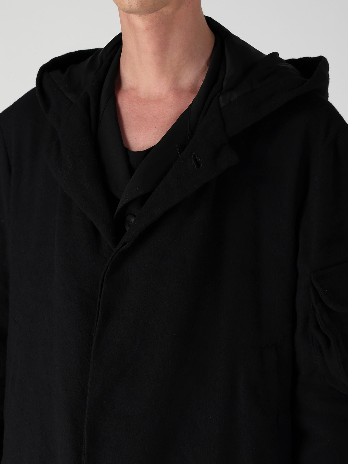 ARMY BLANKET  3 POCKETS HOODED COAT