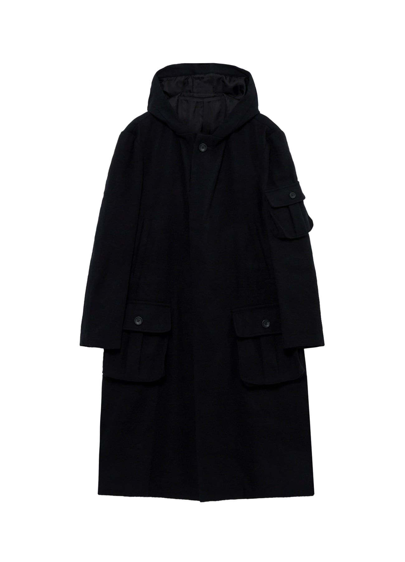 ARMY BLANKET  3 POCKETS HOODED COAT