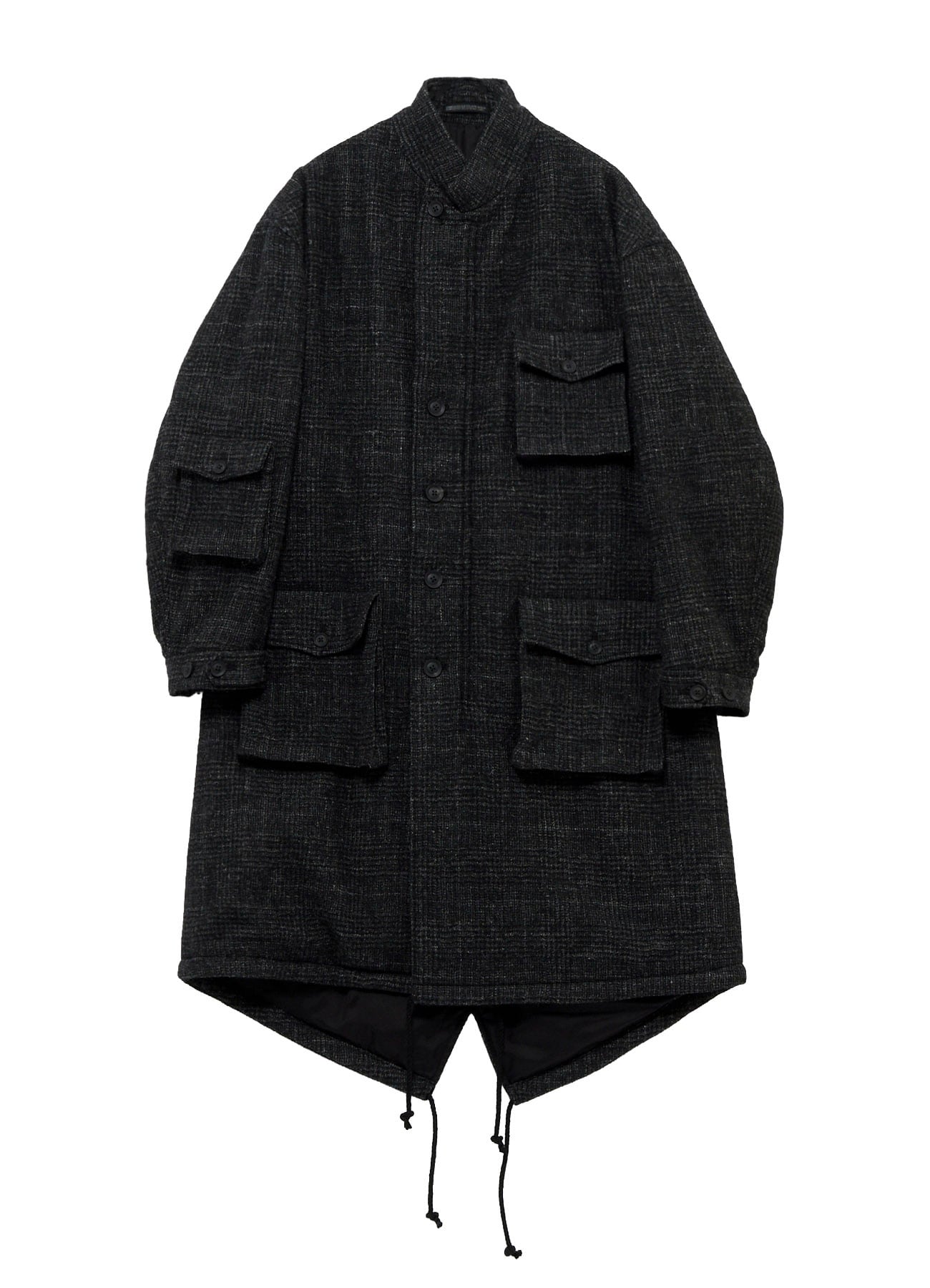 DOBBY GLEN PLAID LABEL MODS COAT