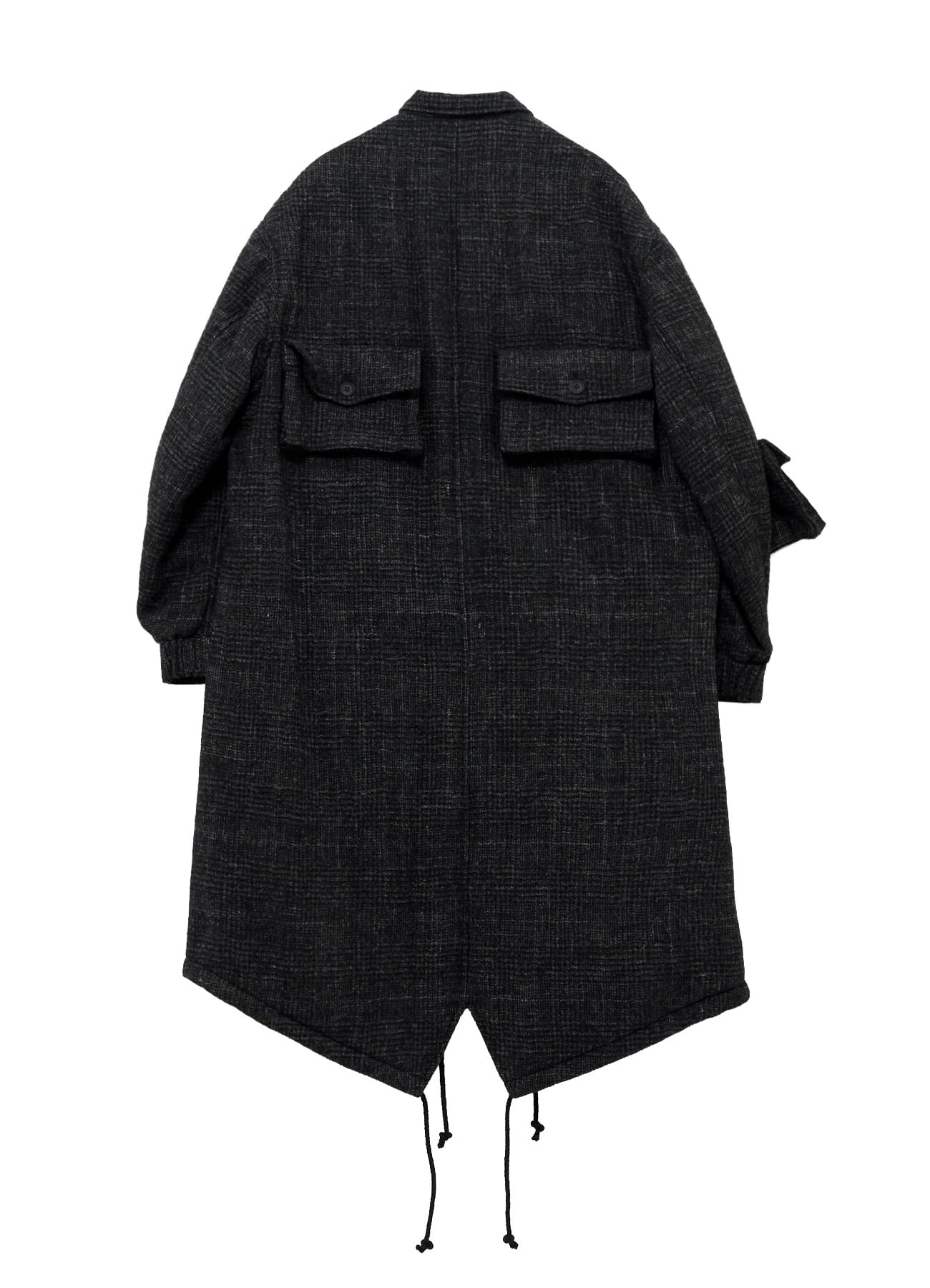 DOBBY GLEN PLAID LABEL MODS COAT