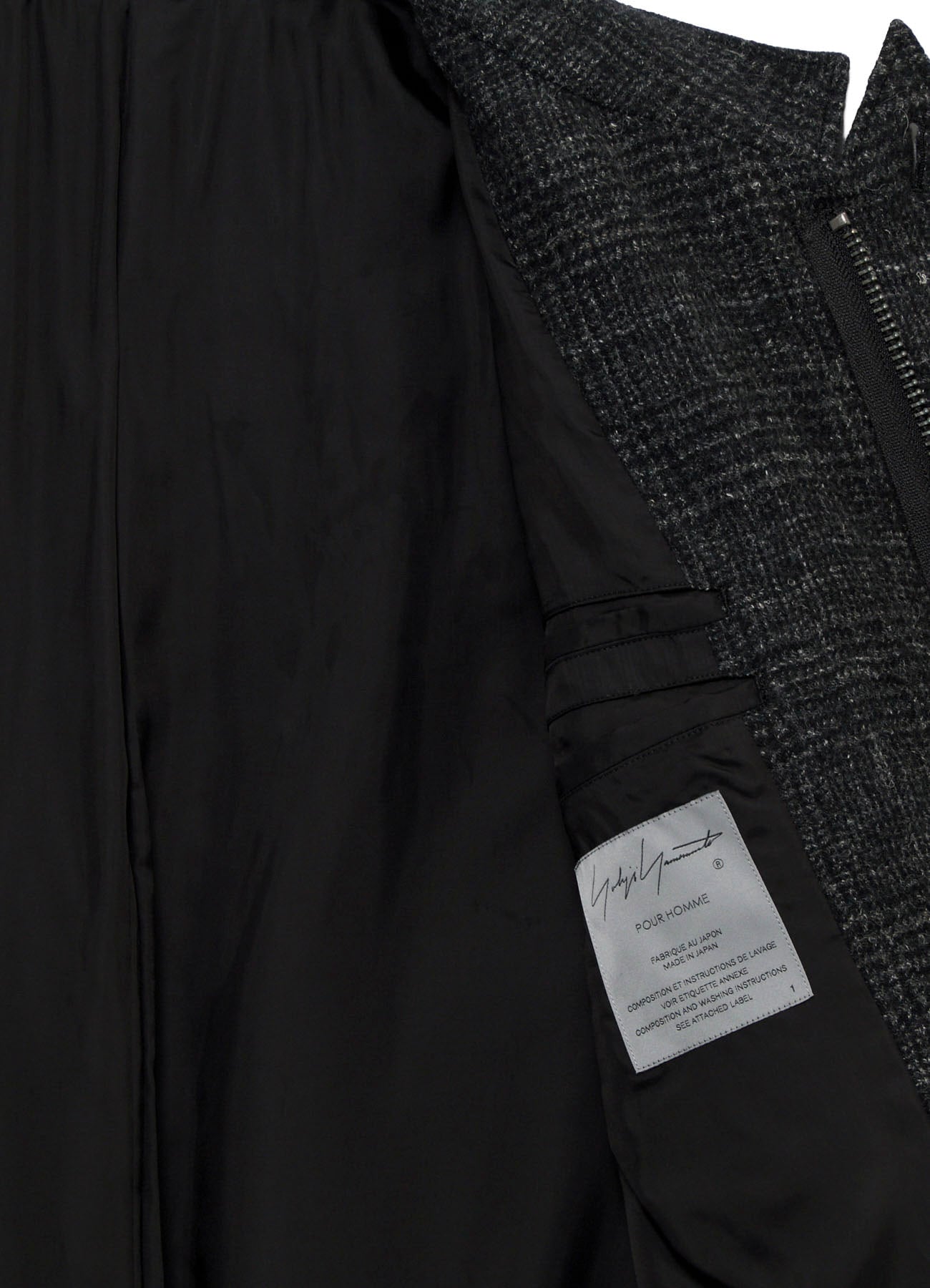 DOBBY GLEN PLAID LABEL MODS COAT
