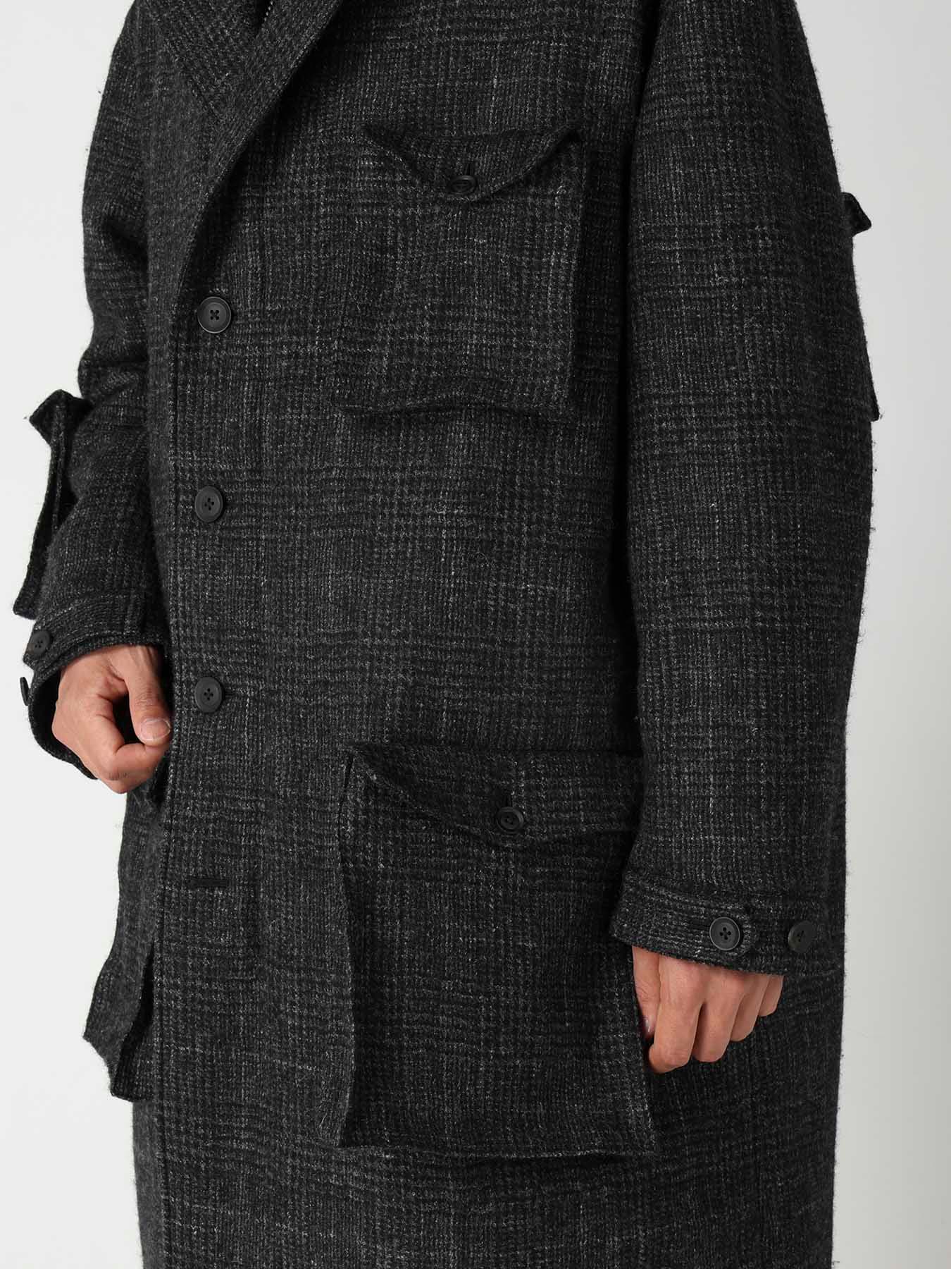 DOBBY GLEN PLAID LABEL MODS COAT