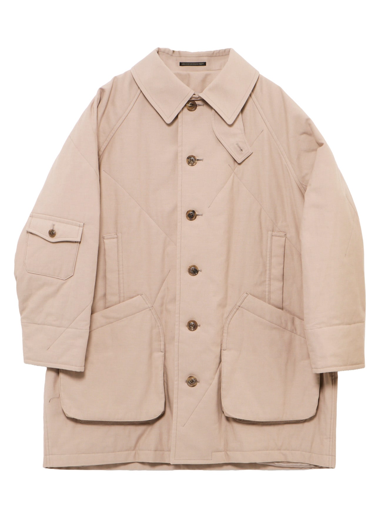 MILITARY BACK SATIN PADDED ST RAGLAN COAT