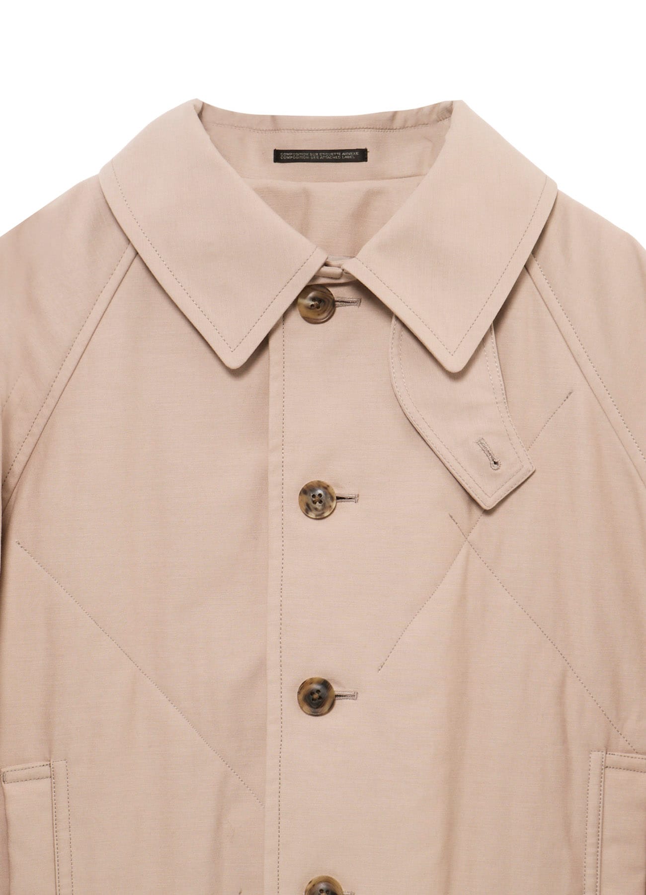 MILITARY BACK SATIN PADDED ST RAGLAN COAT