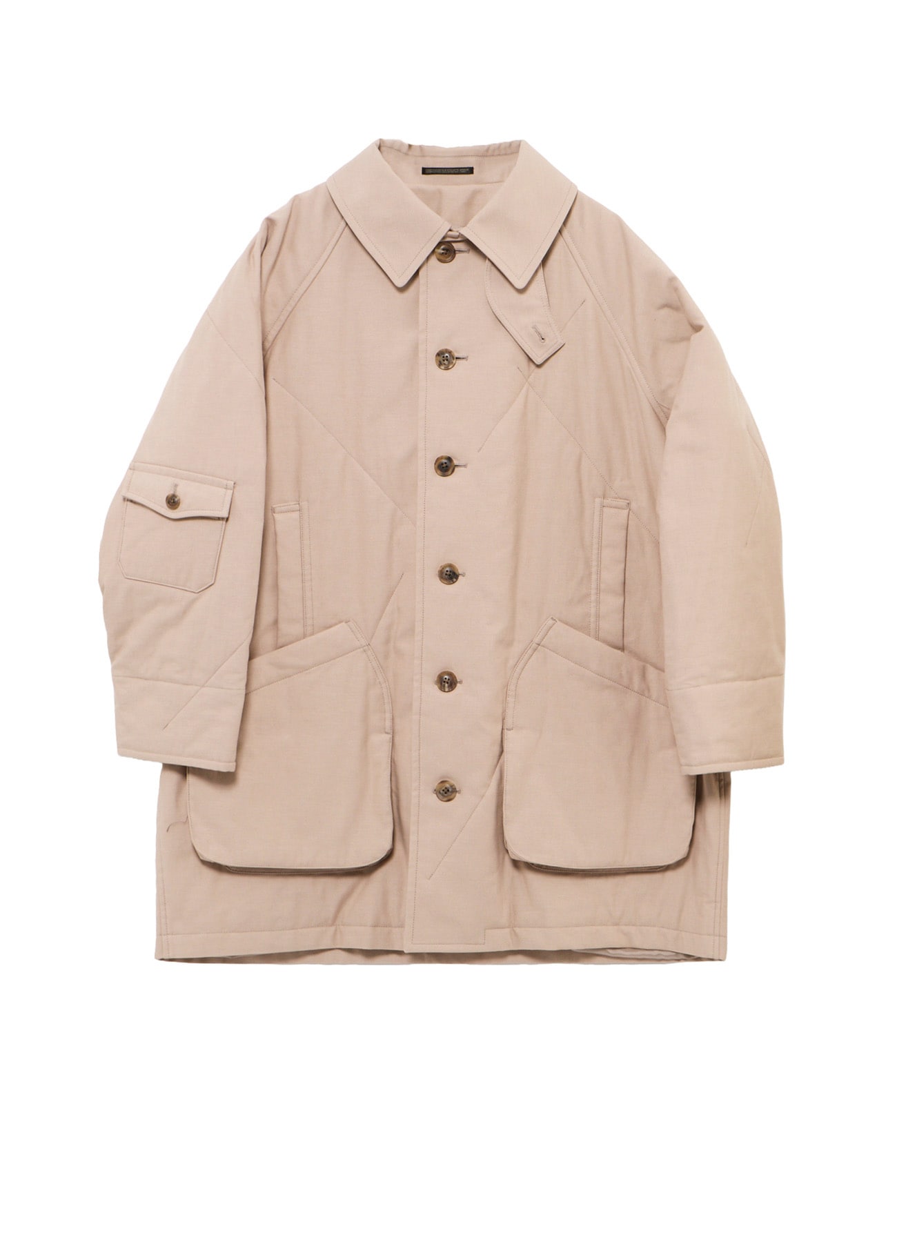 MILITARY BACK SATIN PADDED ST RAGLAN COAT