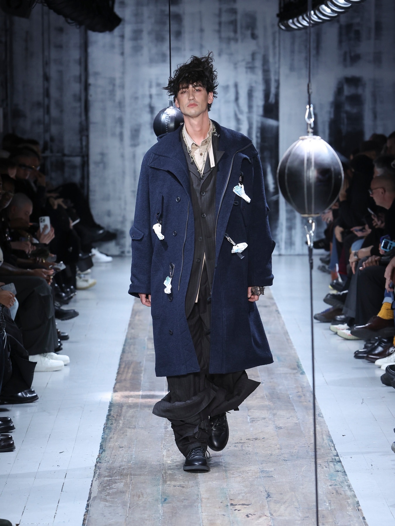 HEAVYWEIGHT KNIT VELOUR BOUCLE LONG N-3B