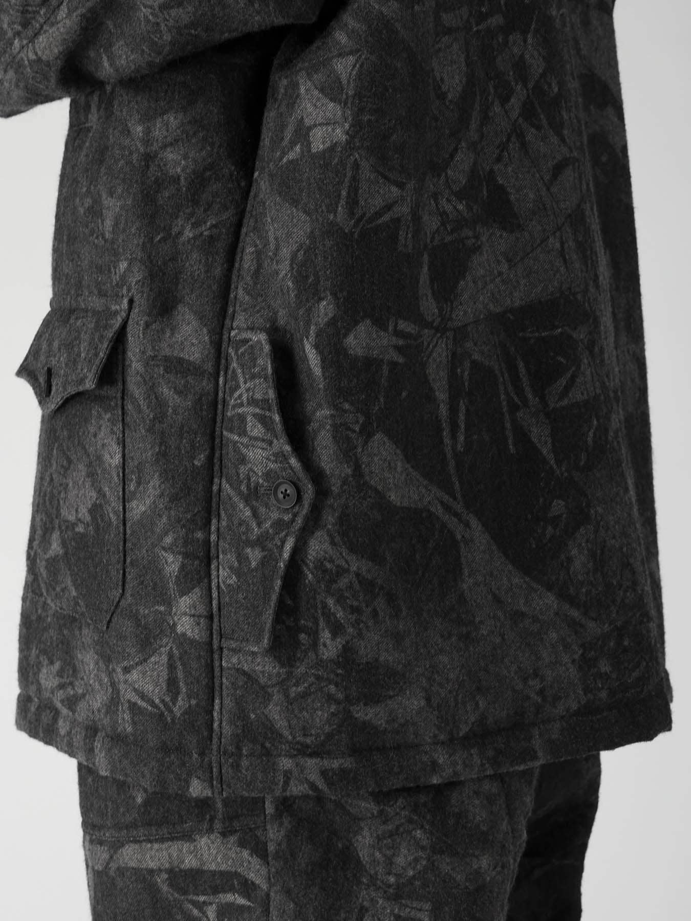 SCRAP3 MONOCHROME SCRAP PRINTED COAT