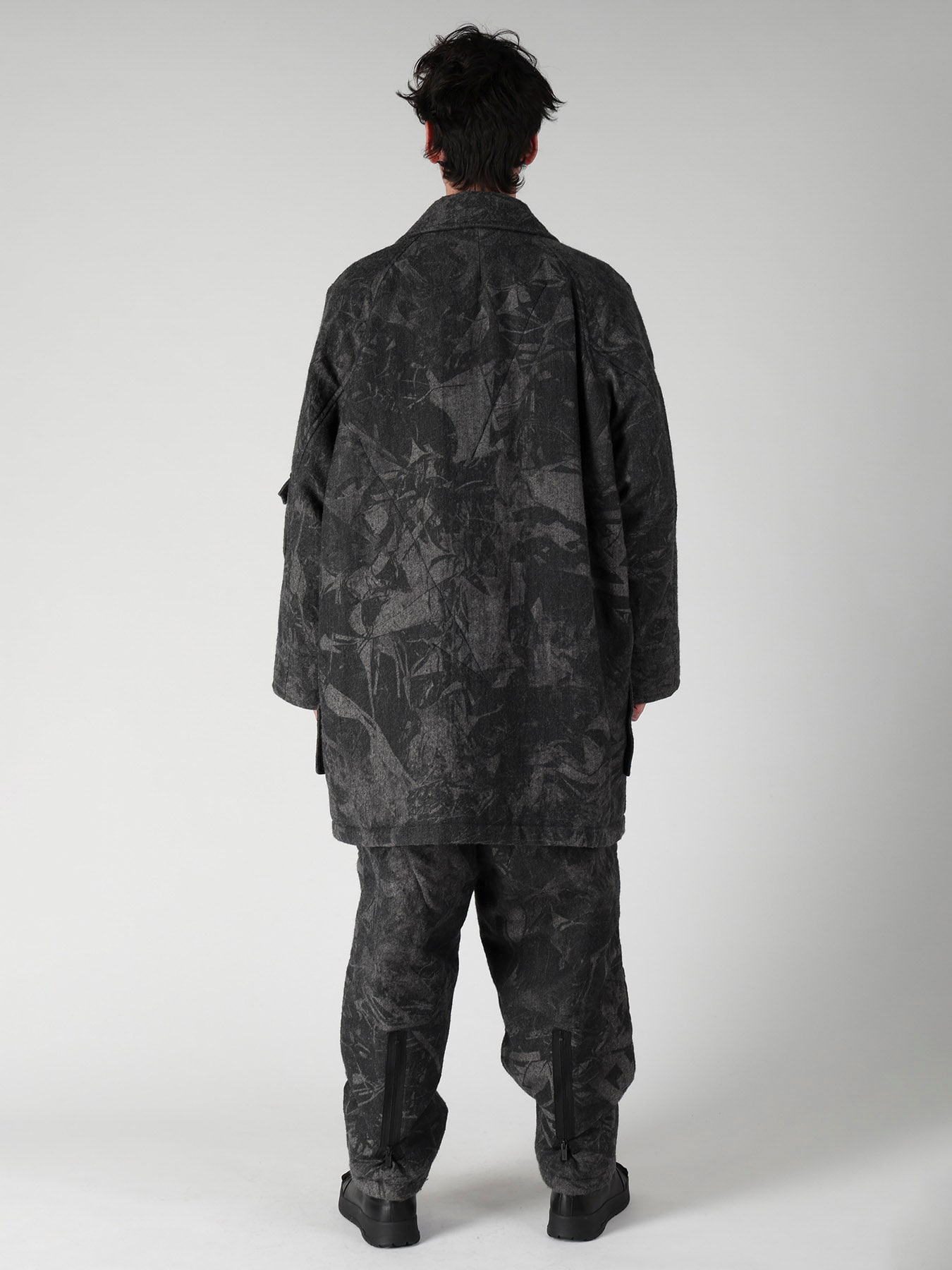 SCRAP3 MONOCHROME SCRAP PRINTED COAT