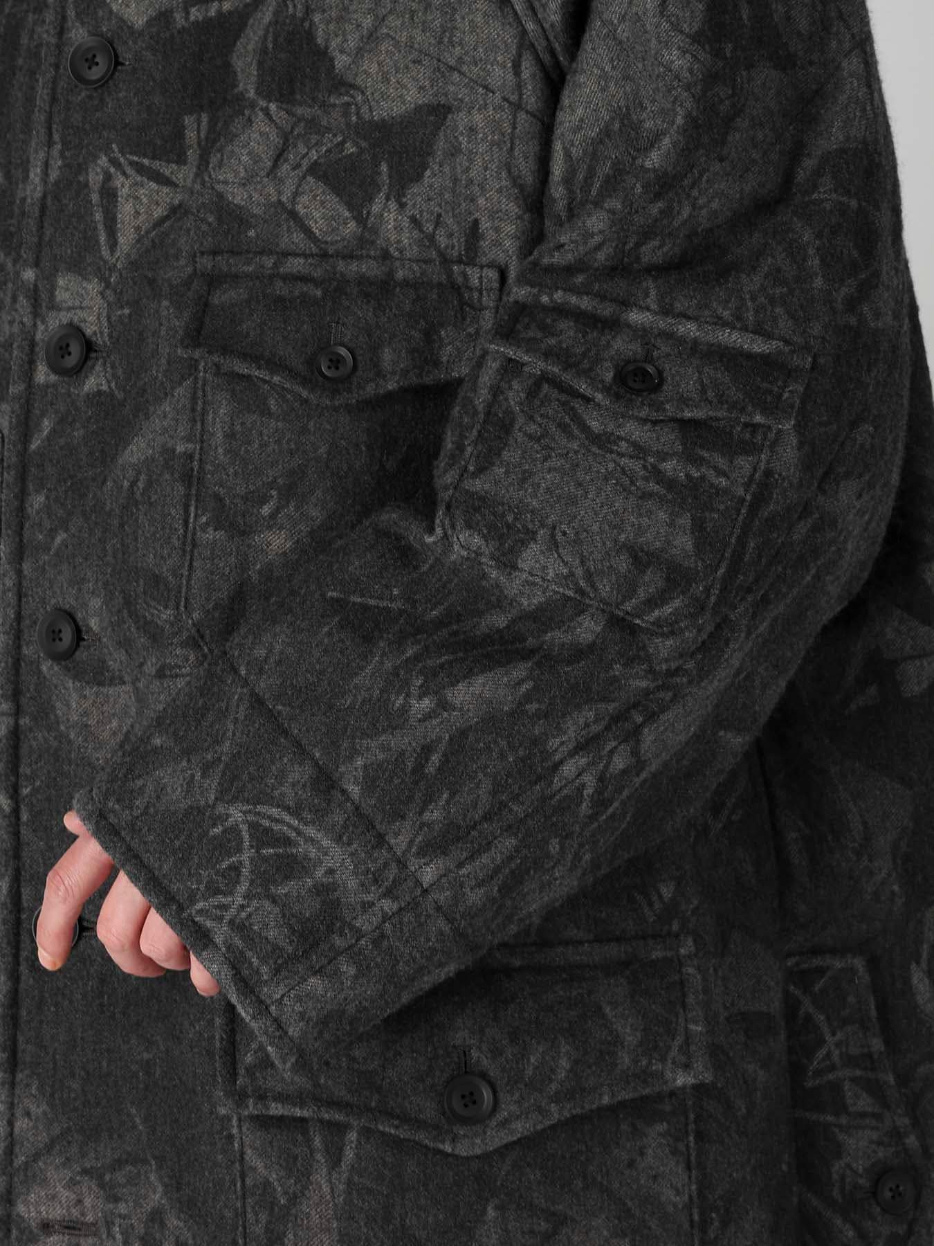 SCRAP3 MONOCHROME SCRAP PRINTED COAT