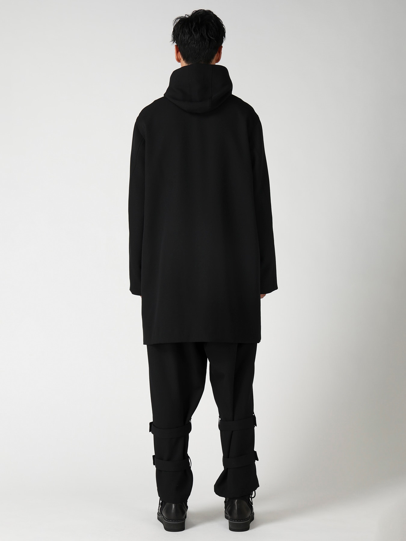 ARMY GABARDINE WAIST FLAP N-3B(S Black): Yohji Yamamoto POUR HOMME