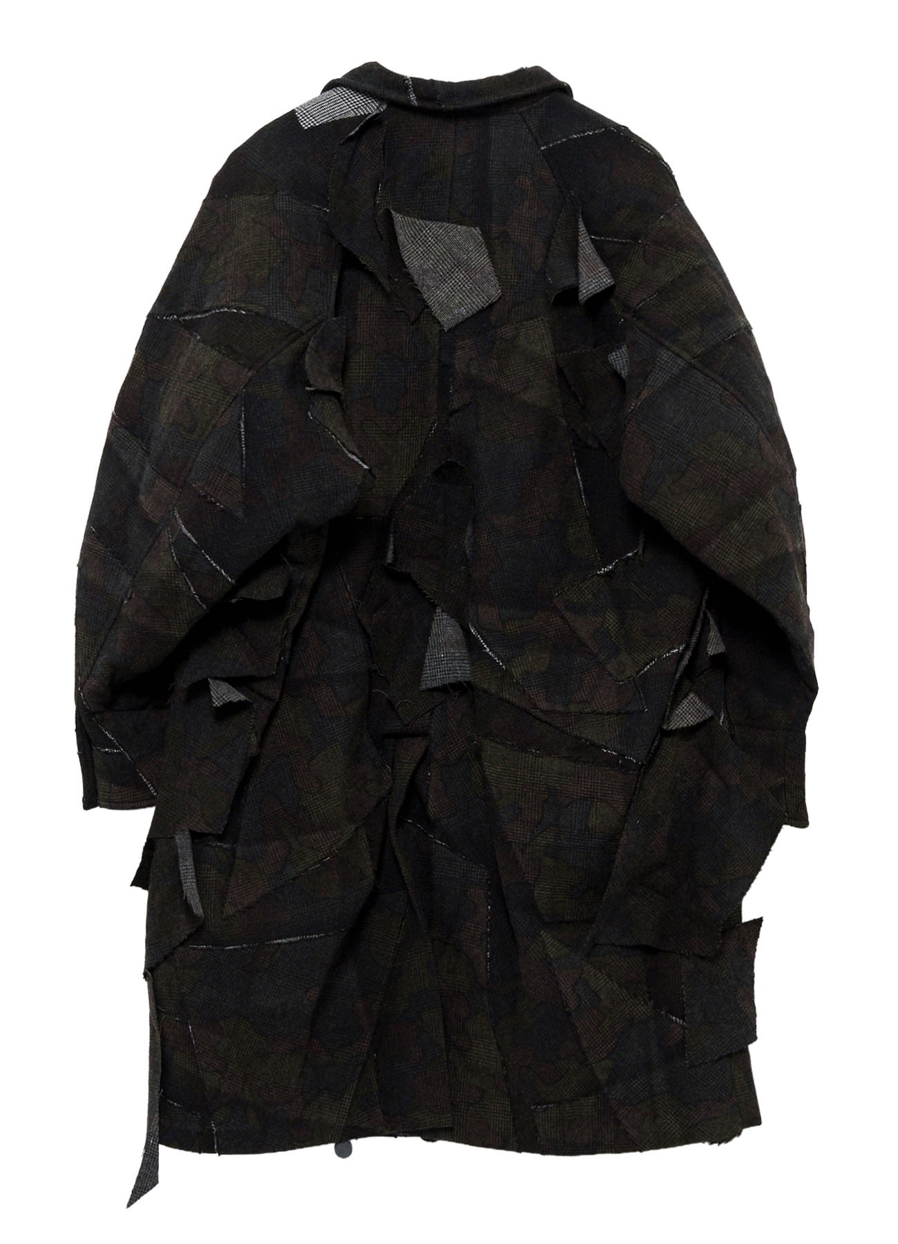 PATCHWORK ARMY CAMOUFLAGE RAGLAN COAT