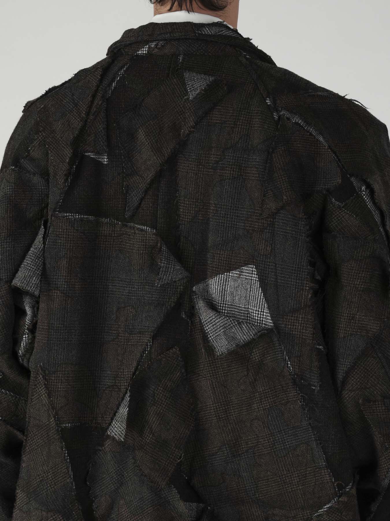 PATCHWORK ARMY CAMOUFLAGE RAGLAN COAT