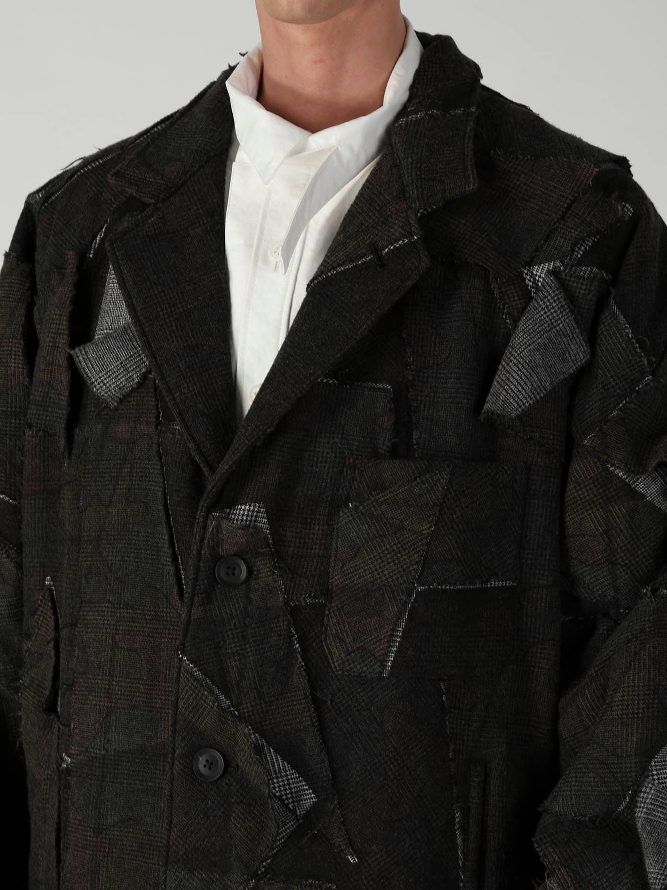 PATCHWORK ARMY CAMOUFLAGE RAGLAN COAT