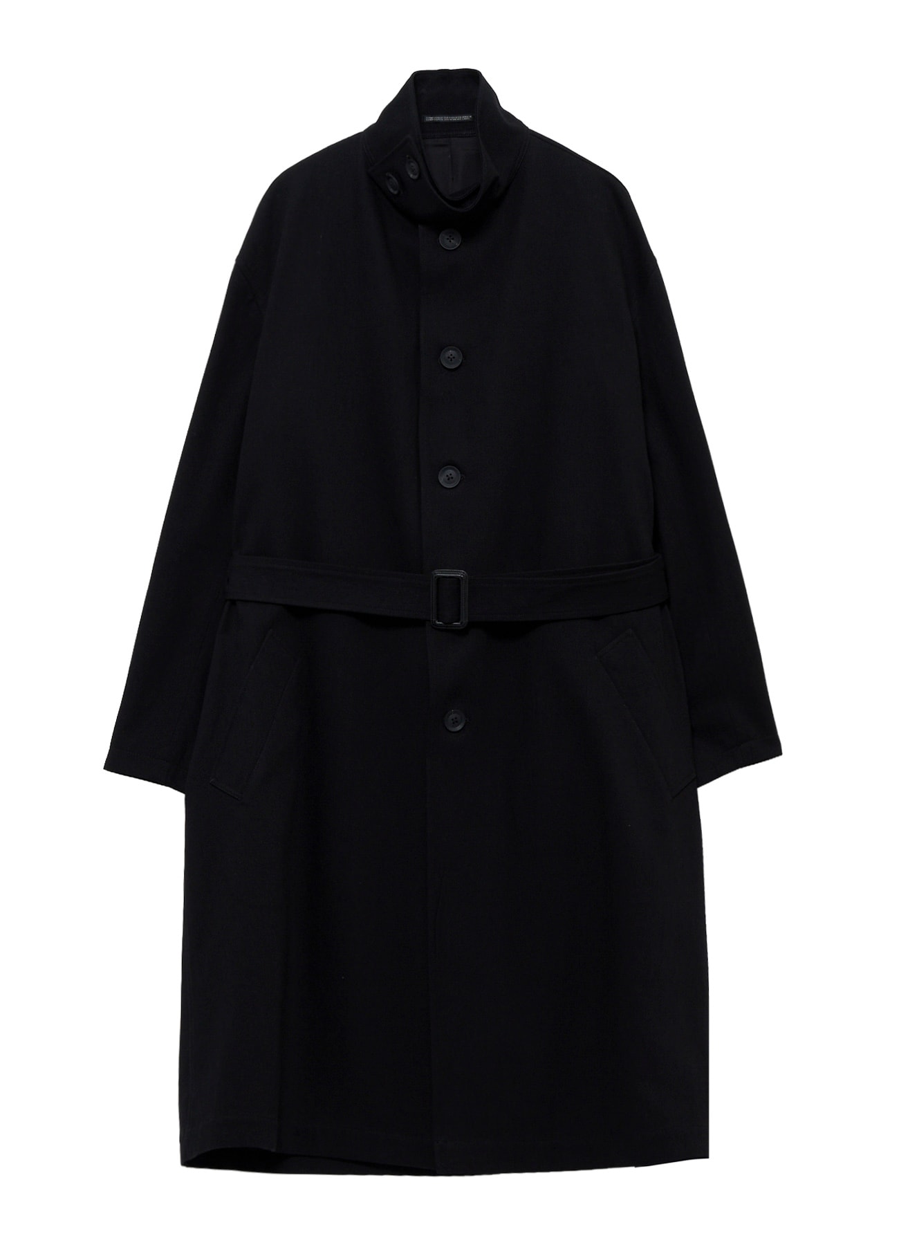 11OZ BLACK DENIM STAND COLLAR COAT(XS Black): Yohji Yamamoto POUR