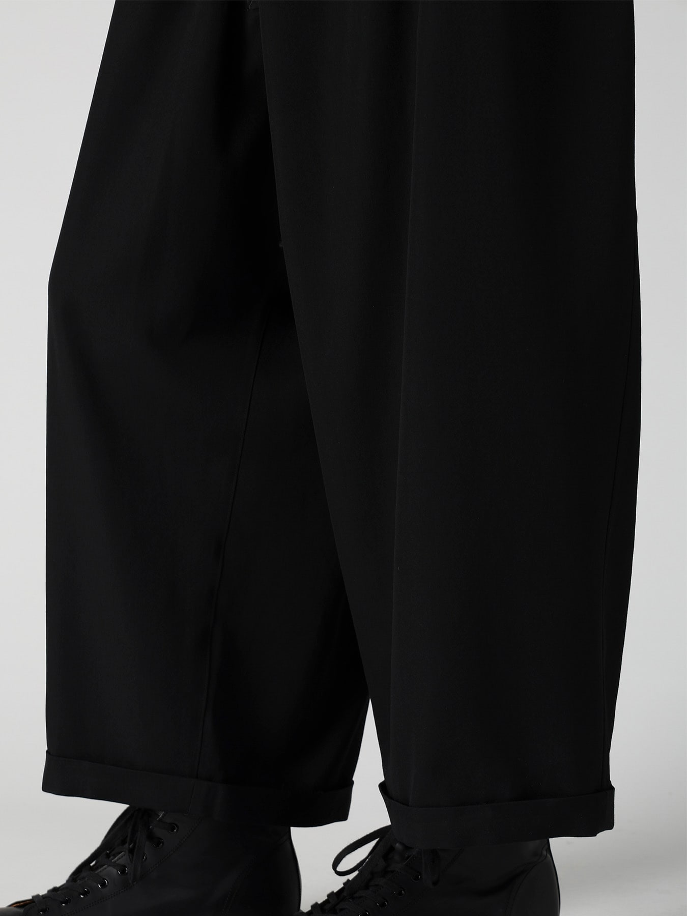 WOOL GABARDINE BUTTON OVERALL