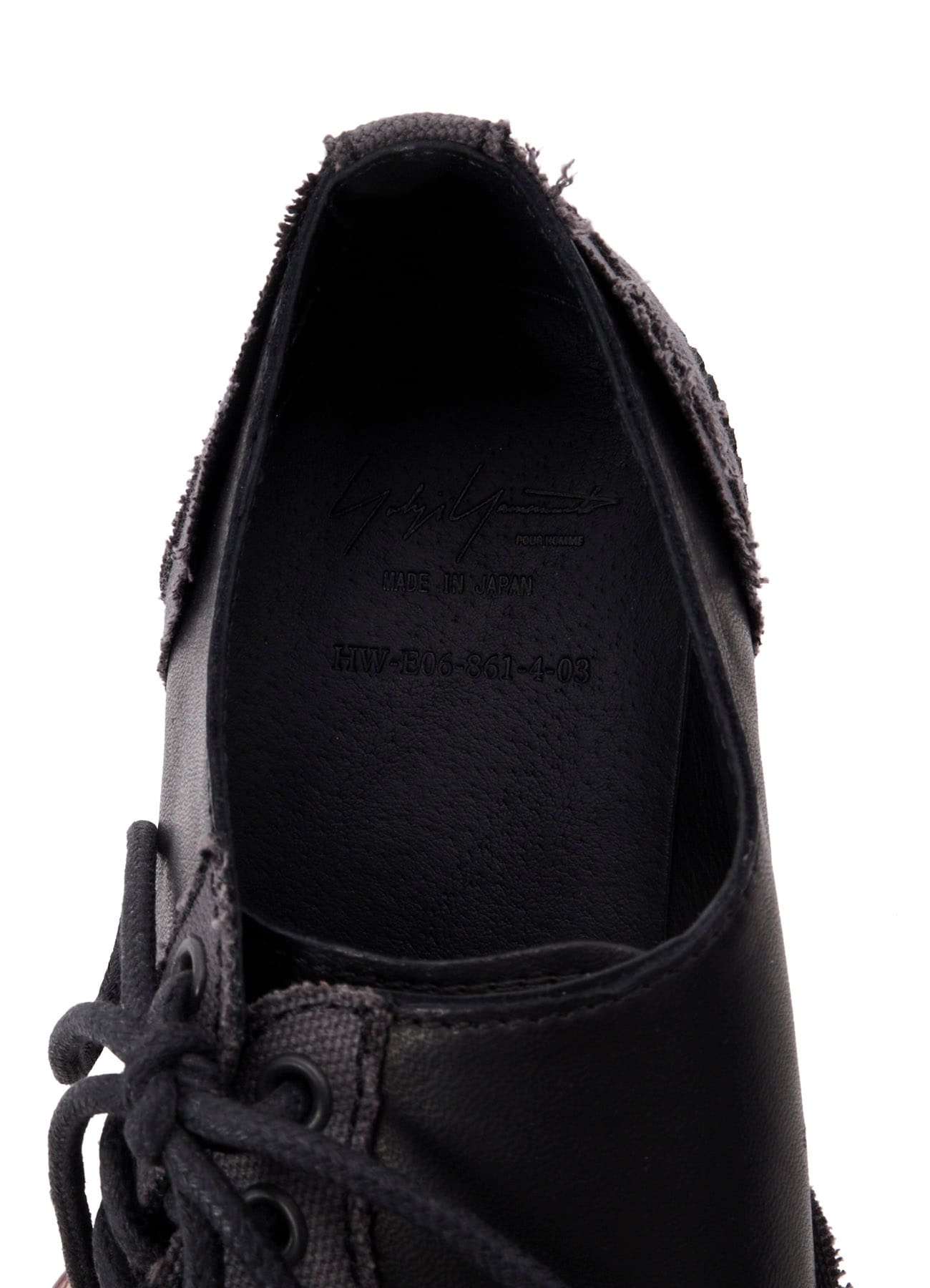 C CANVAS HORSE SIDE LACE-UP SHOES